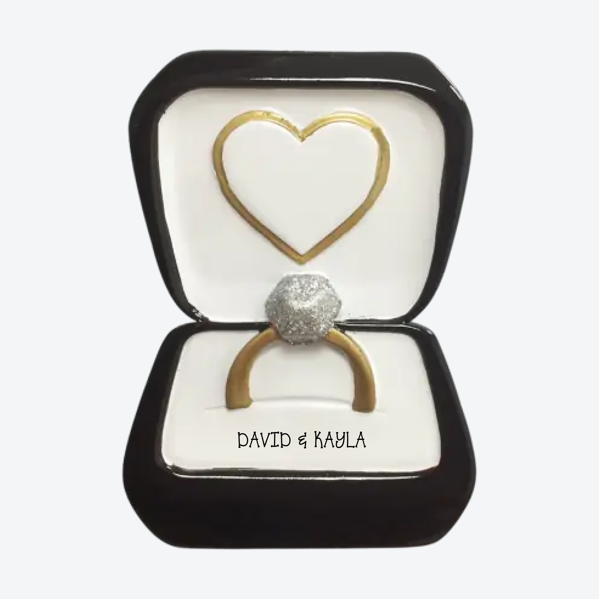 OT2432 - Wedding Ring Personalized Christmas Ornament