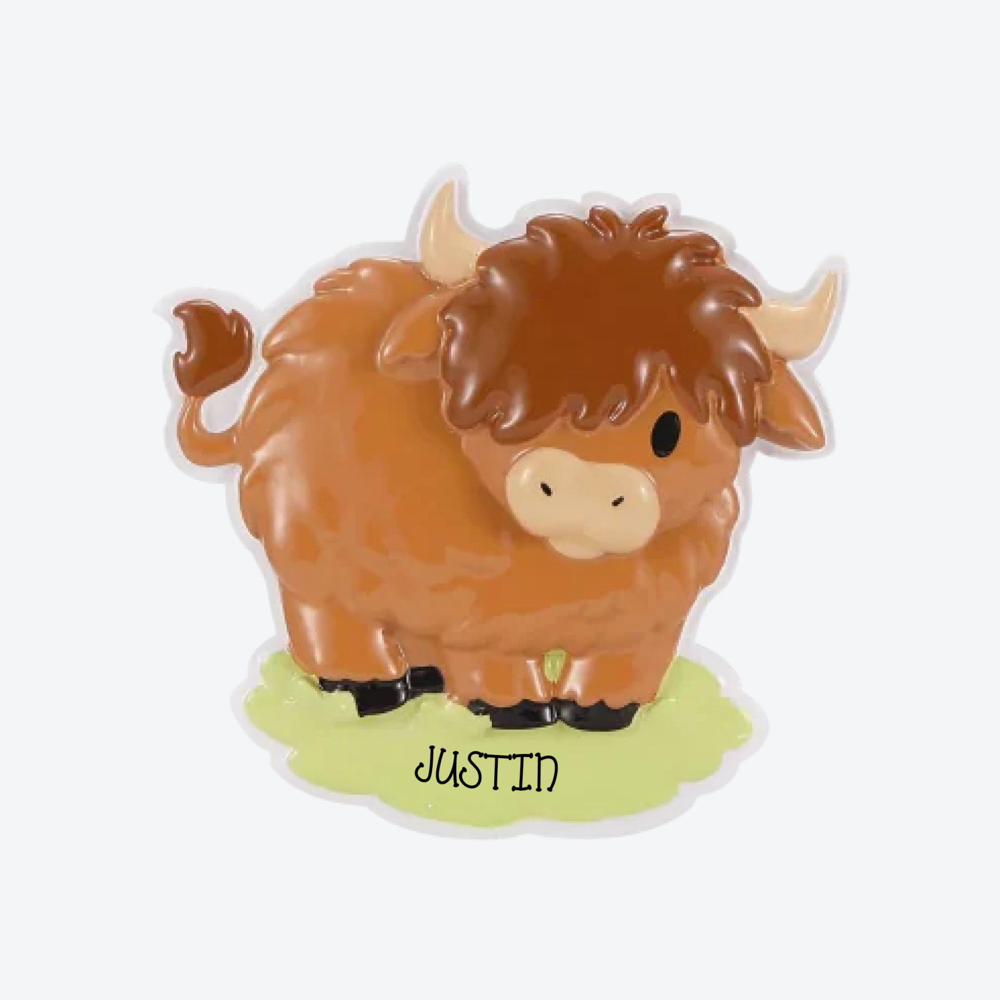 OT2493 - Highland Cow Personalized Christmas Ornament