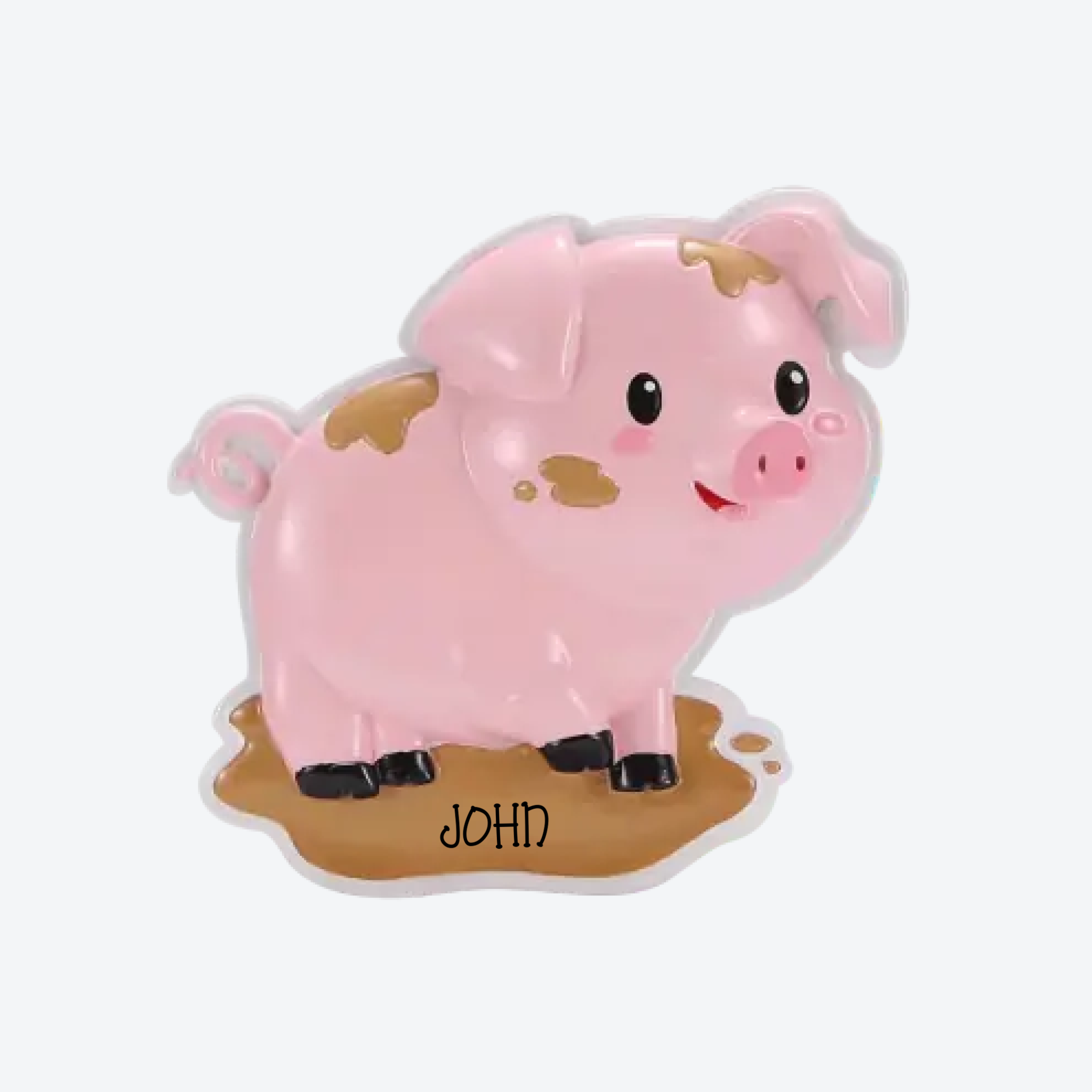 OT2495 - Pig Personalized Christmas Ornament
