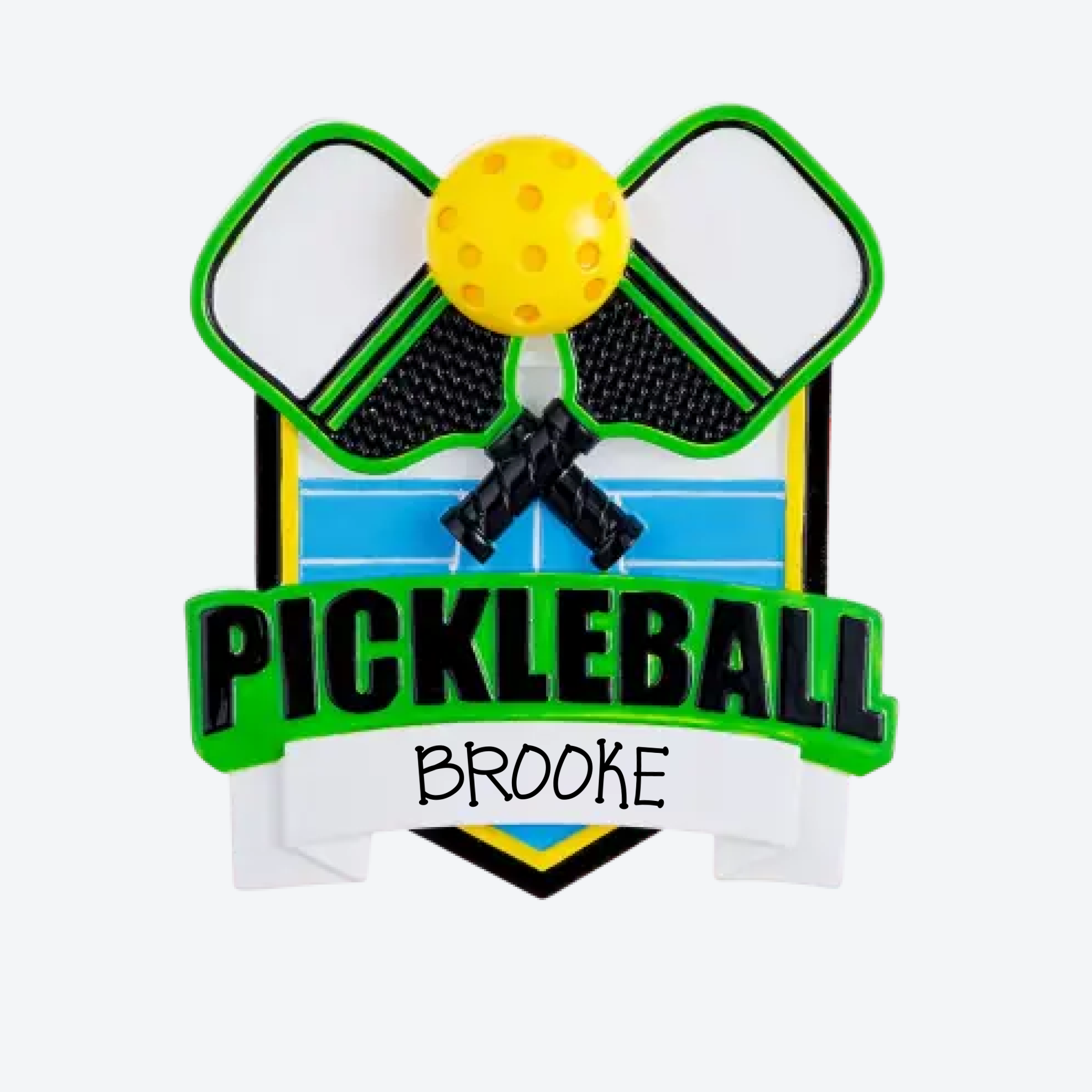 OT2534 - Pickle Ball Personalized Christmas Ornament