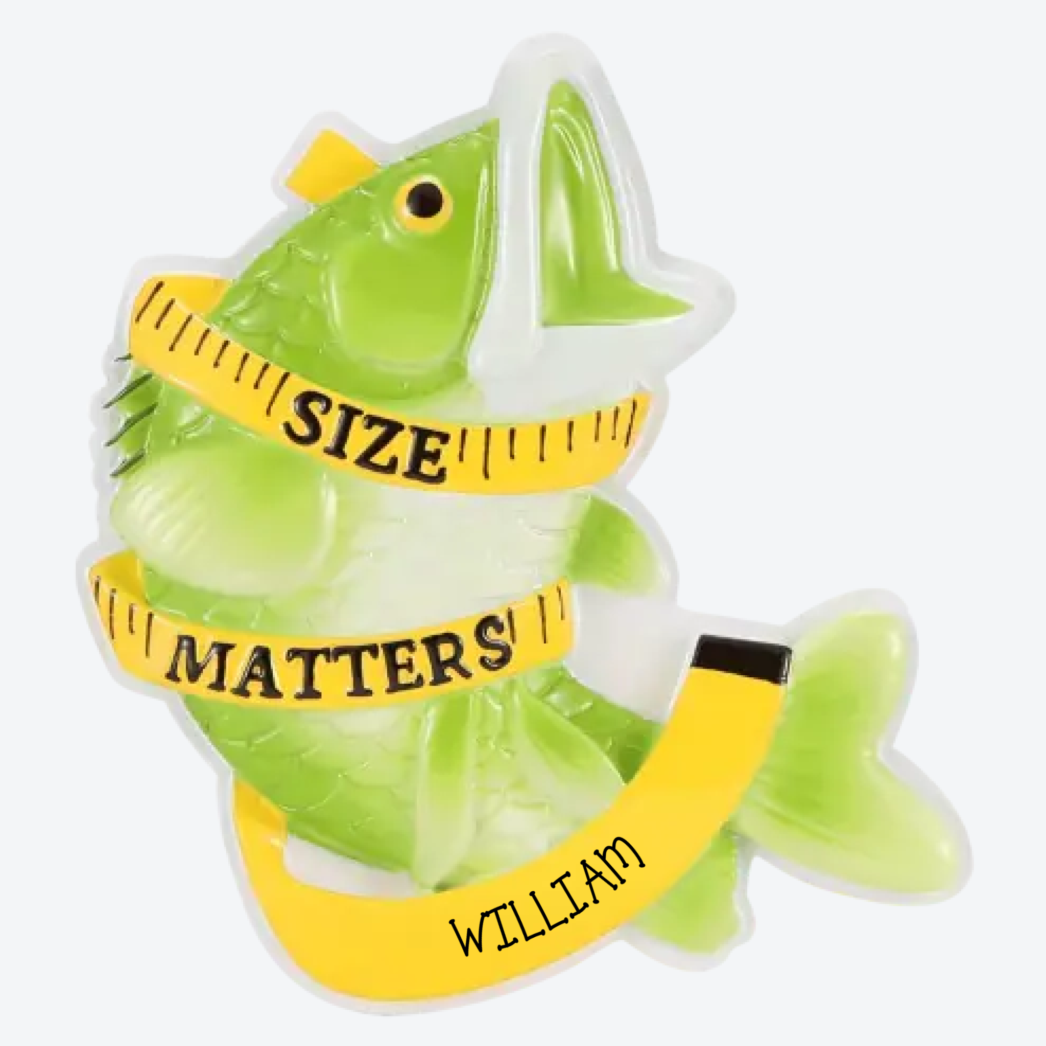 OT2571 - Fish Size Matters Personalized Christmas Ornament