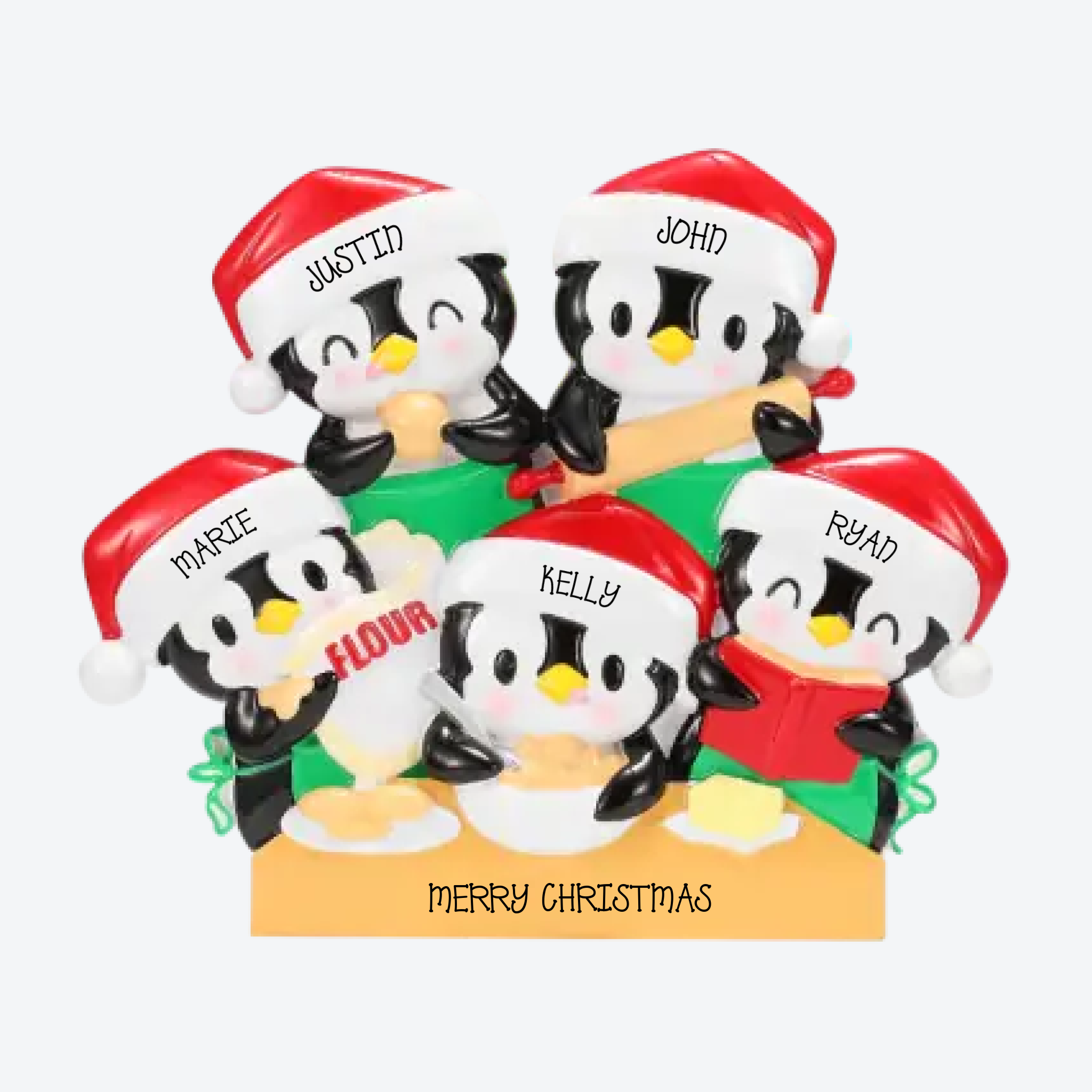 OT2664-5 - Penguin Baking Family of 5