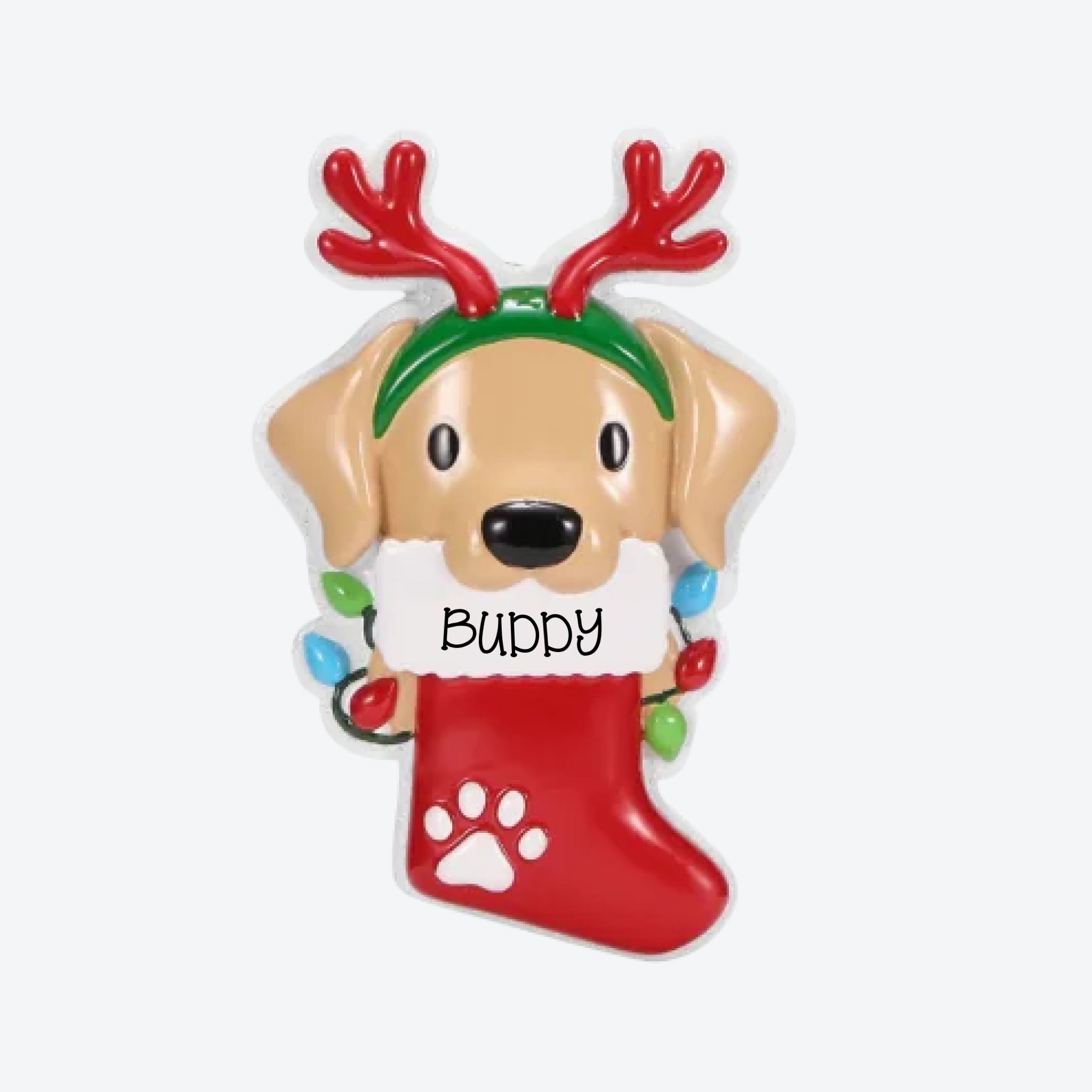 OT2766 - Dog with Reindeer Antlers