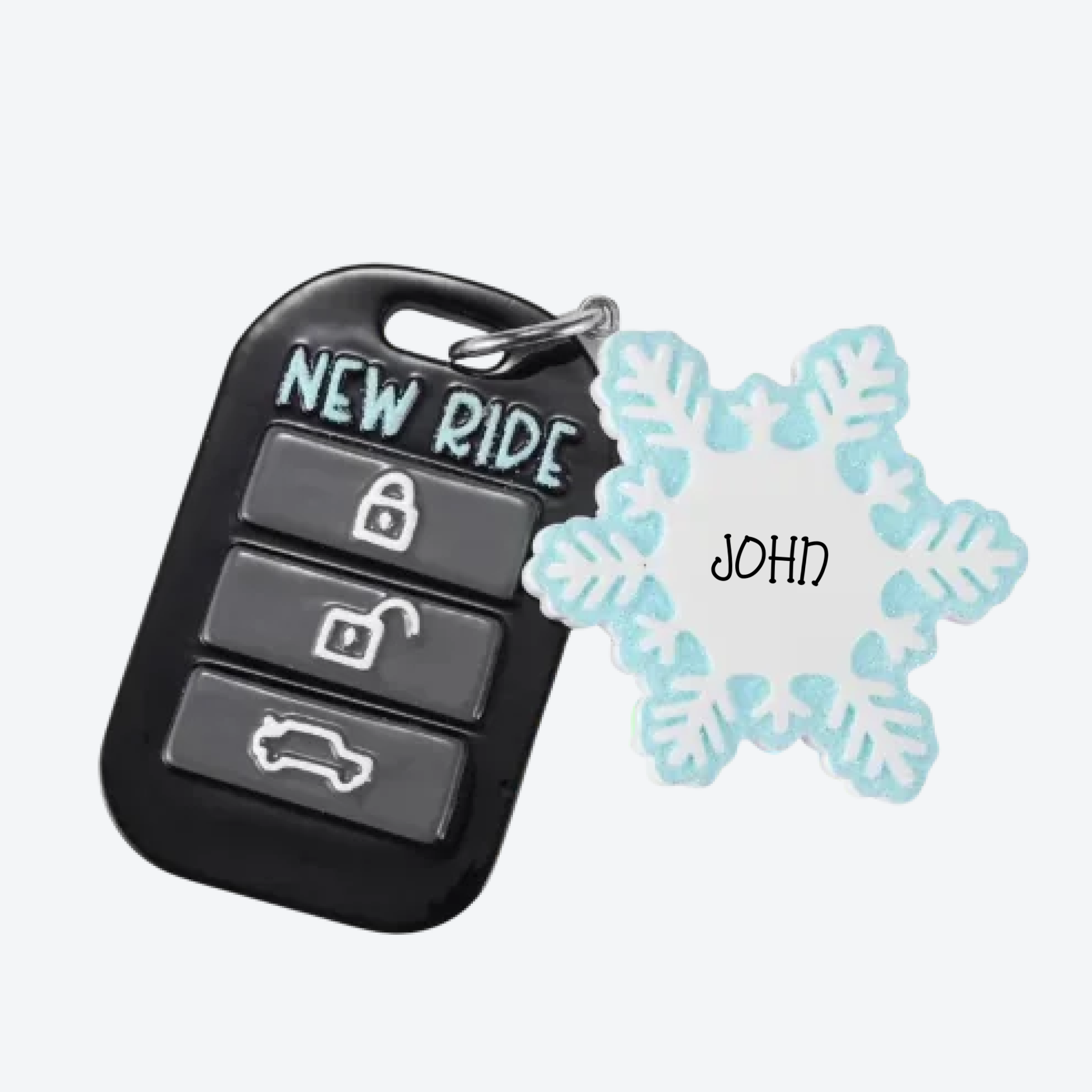 OT2781 - Key Fob w/Dangling Snowflake