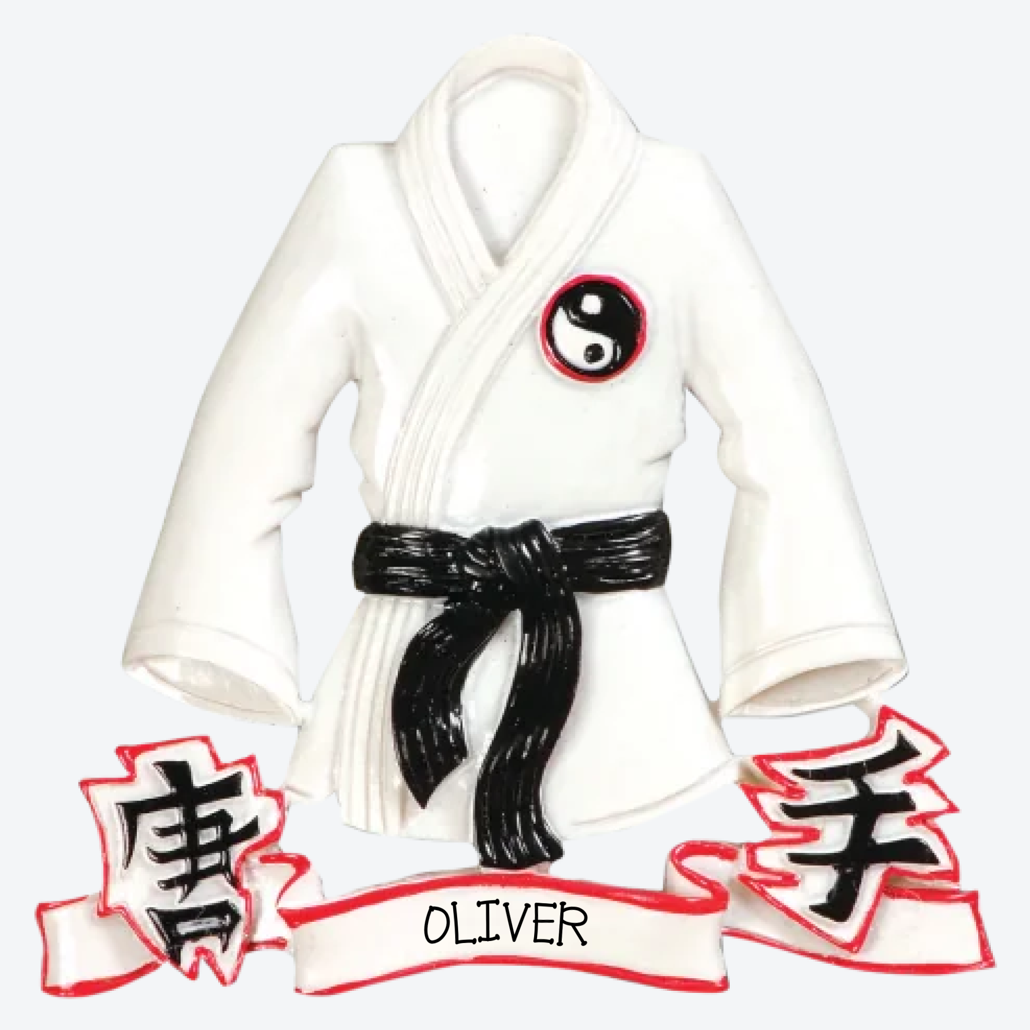 OT484 - Karate Jacket Personalized Christmas Ornament