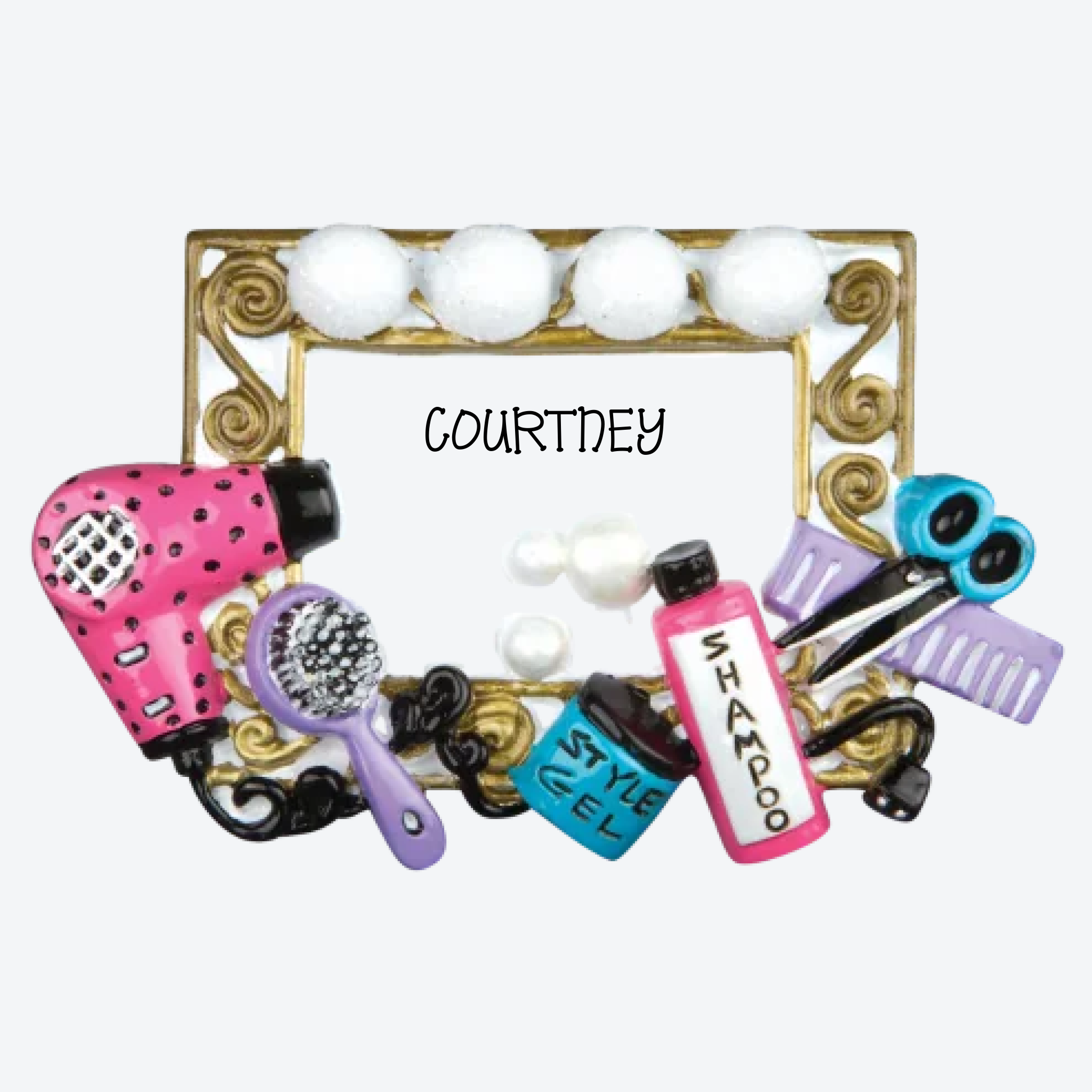 OT488 - Hair Stylist Personalized Christmas Ornament