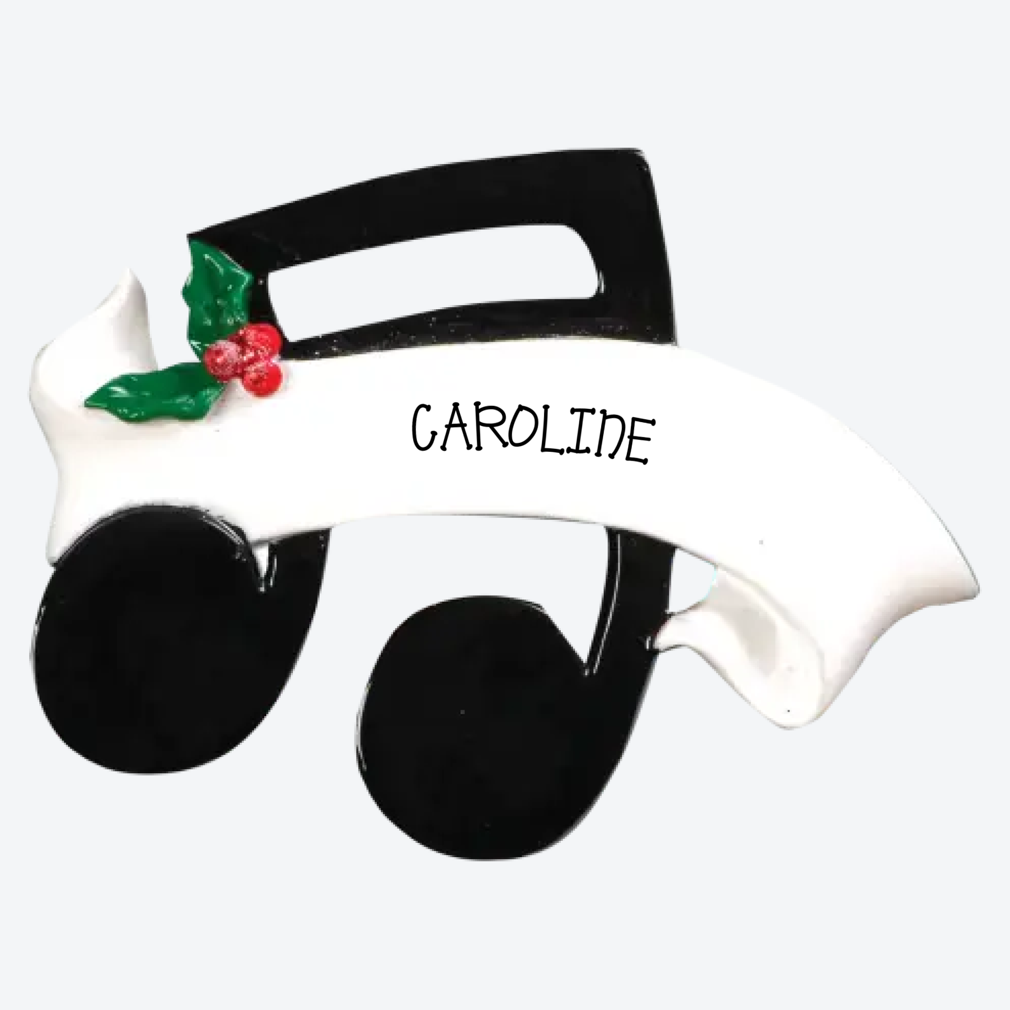 OT790 - Musical Note Personalized Christmas Ornament