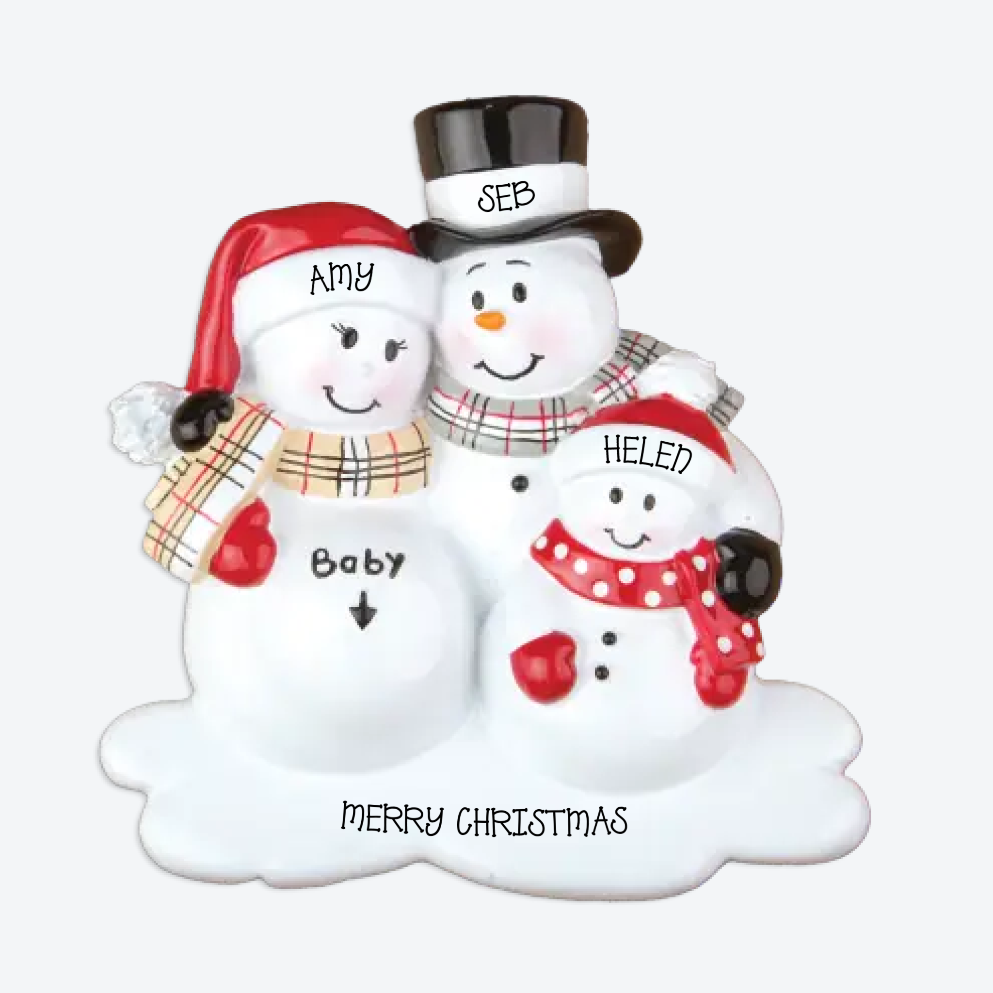 OT807-1 - We're Expecting w/1 Child Personalized Christmas Ornament