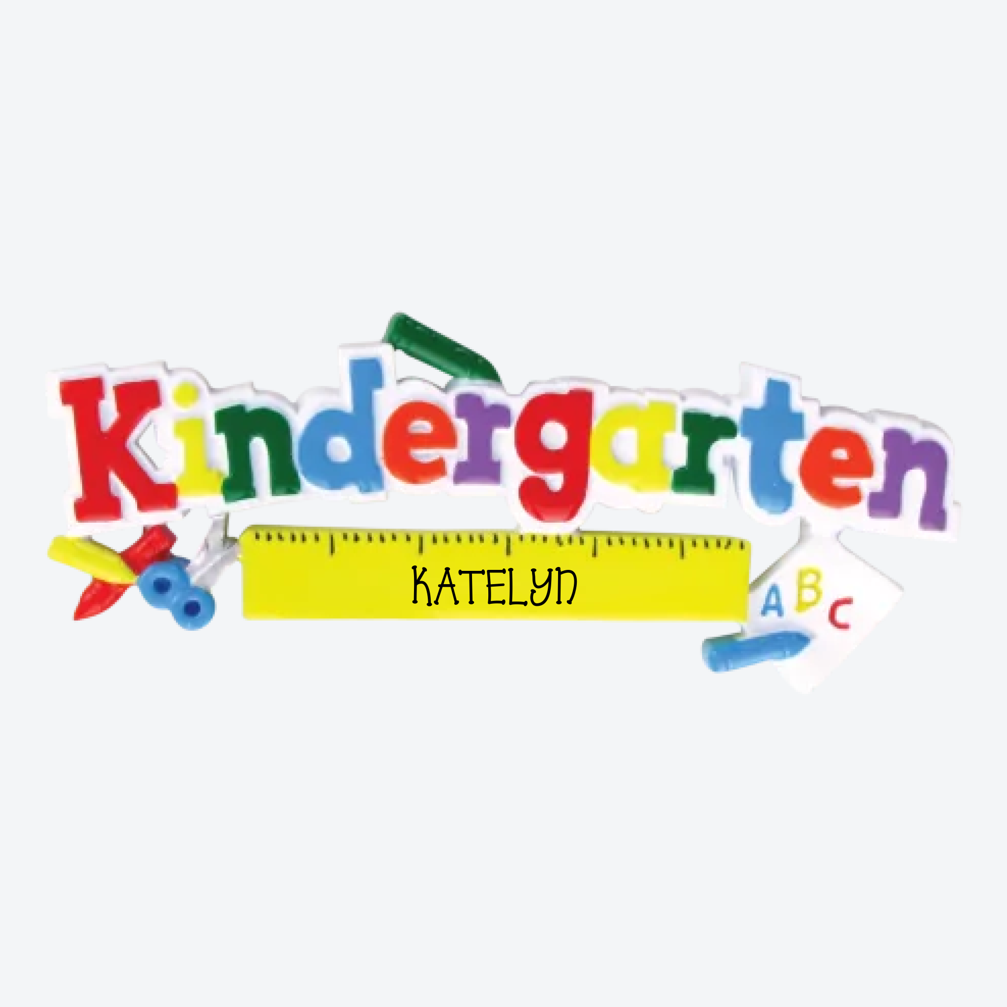 OT811 - Kindergarten Personalized Christmas Ornament