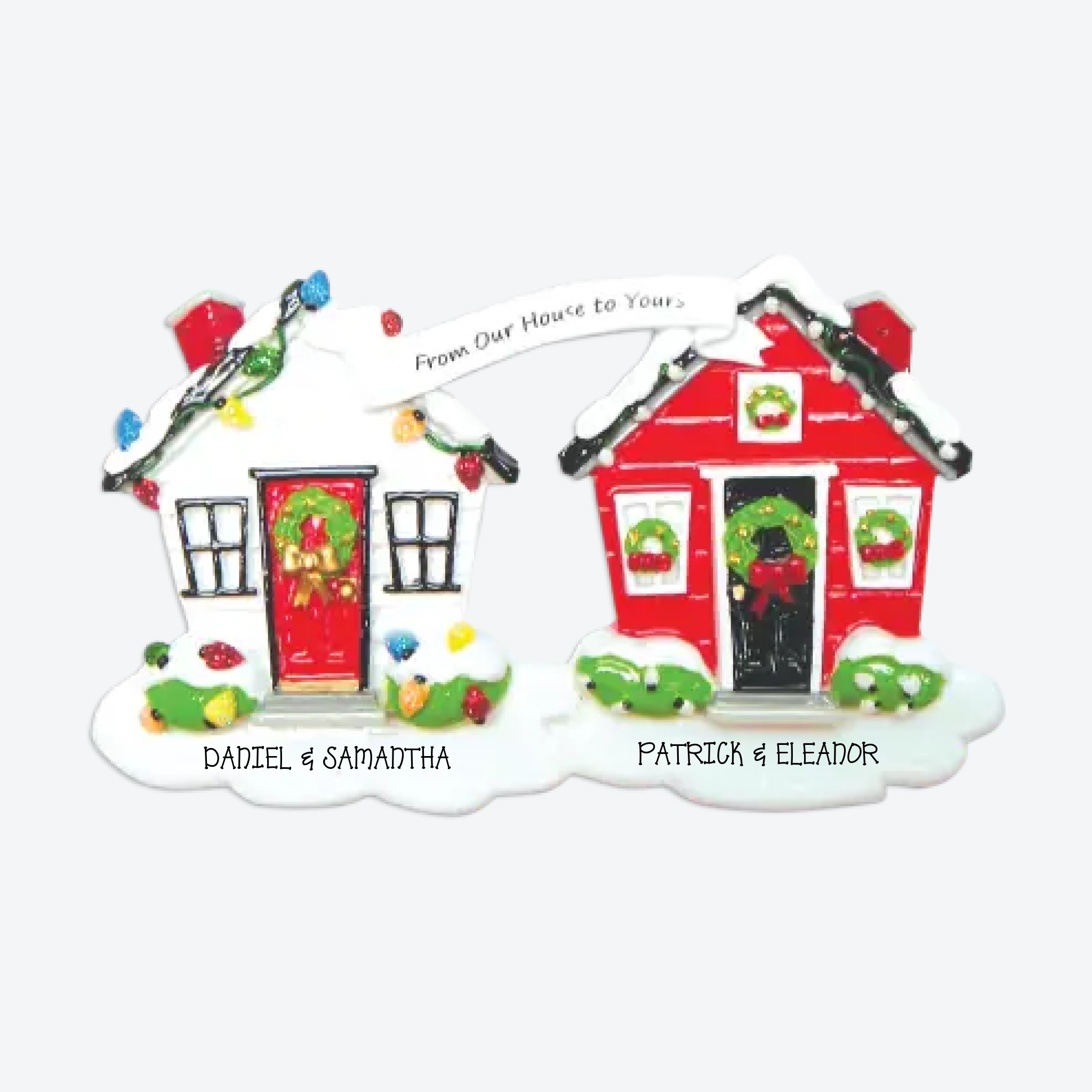 OT835 - From Our House To Yours Personalized Christmas Ornament