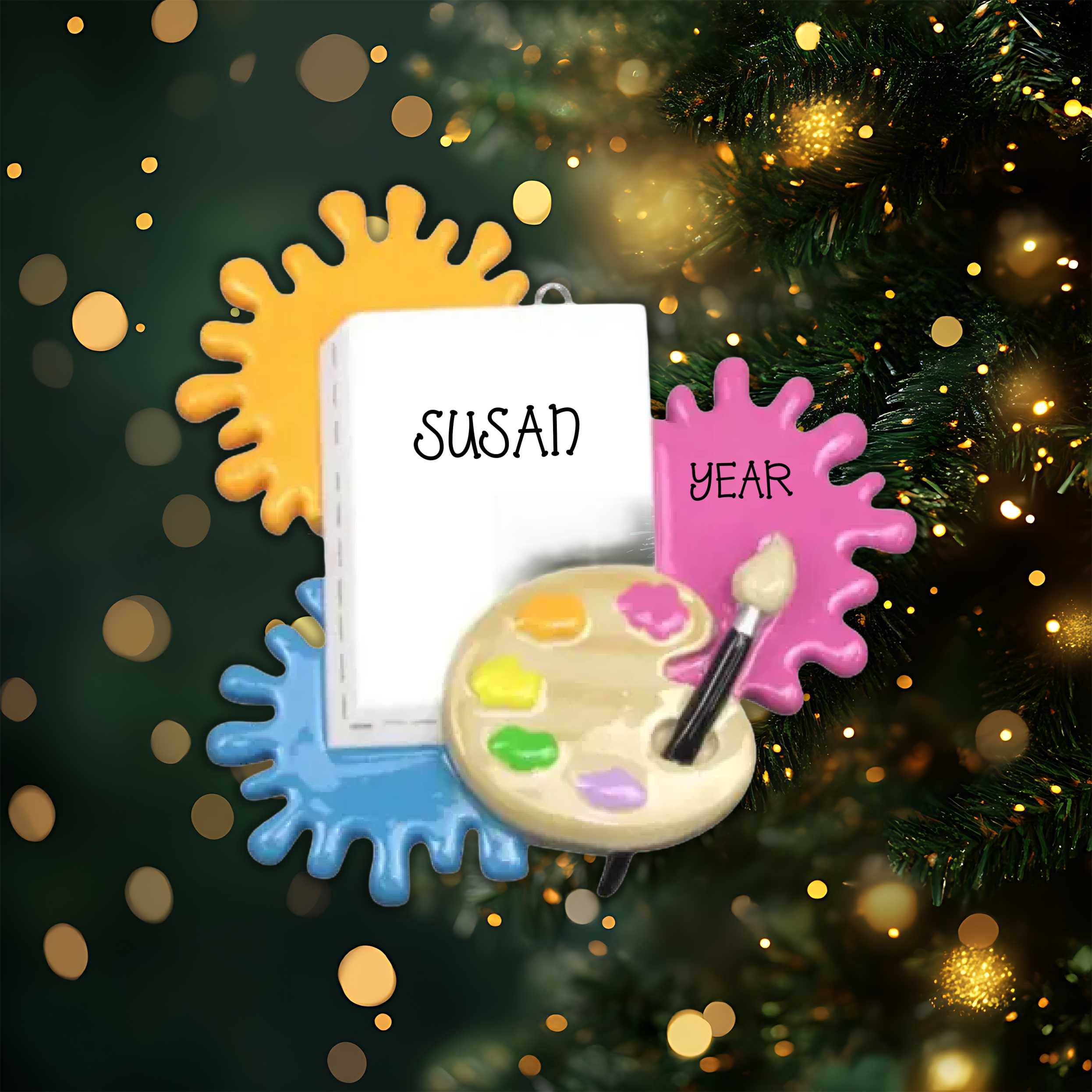Artist Personalized Christmas Ornaments