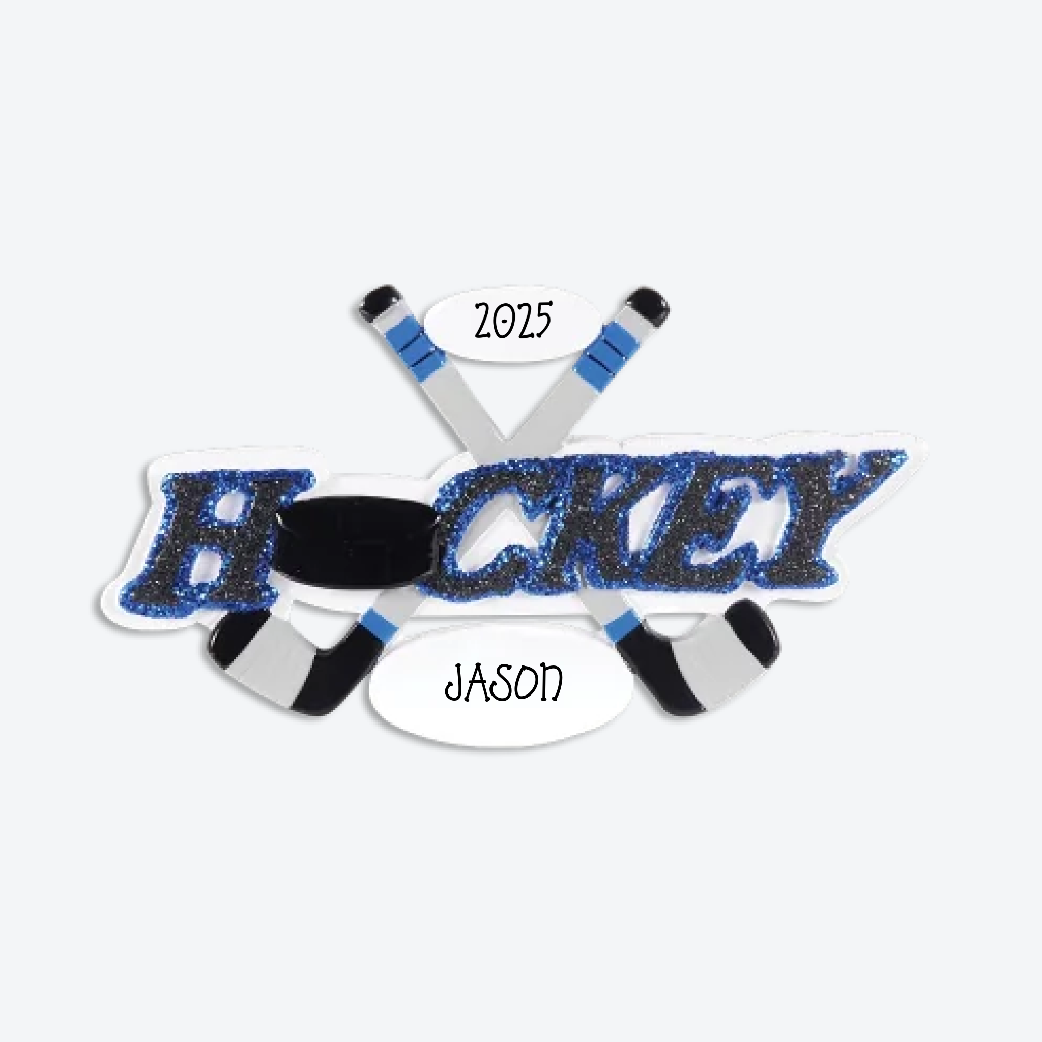 New Hockey Personalized Christmas Ornament