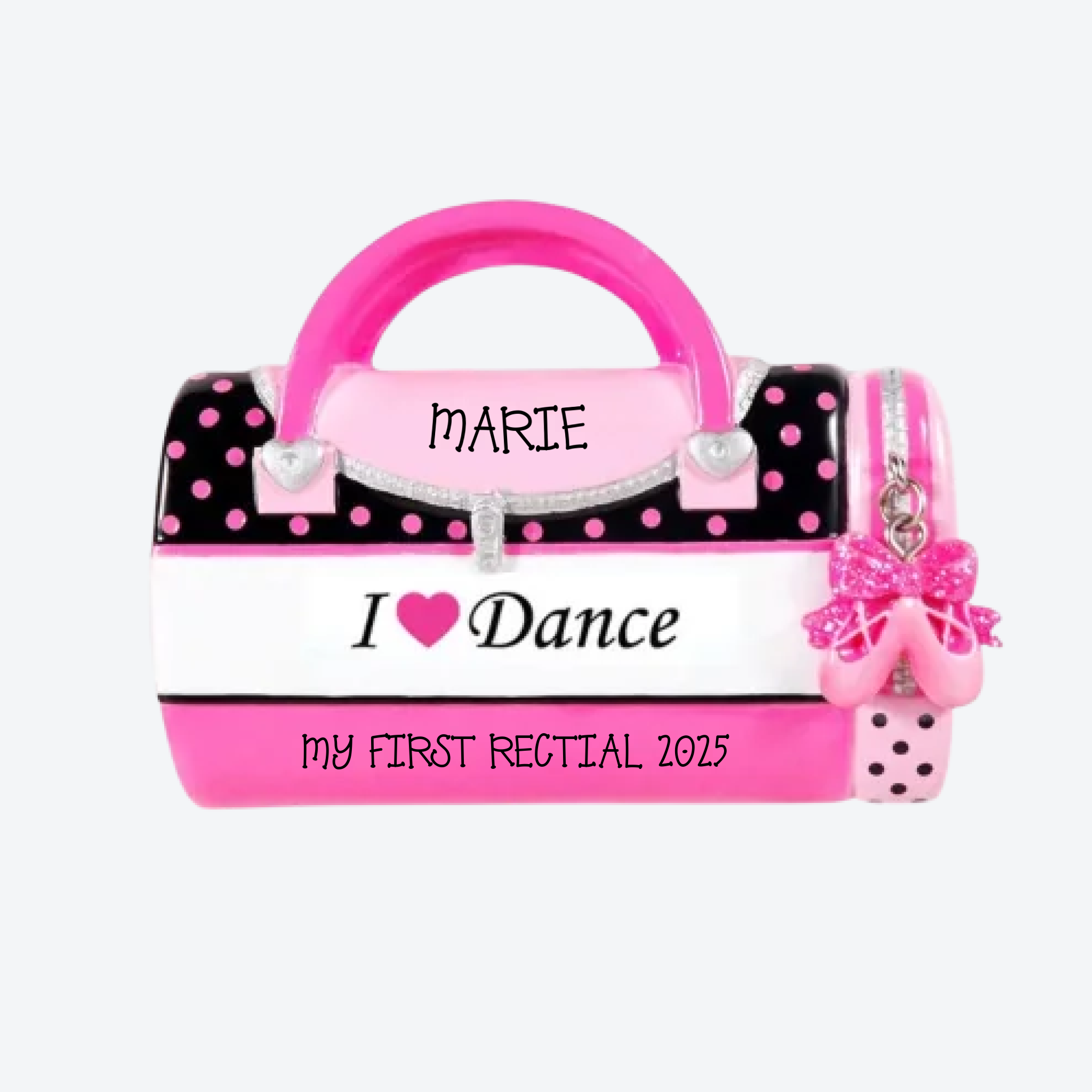 Dance Bag Personalized Christmas Ornament