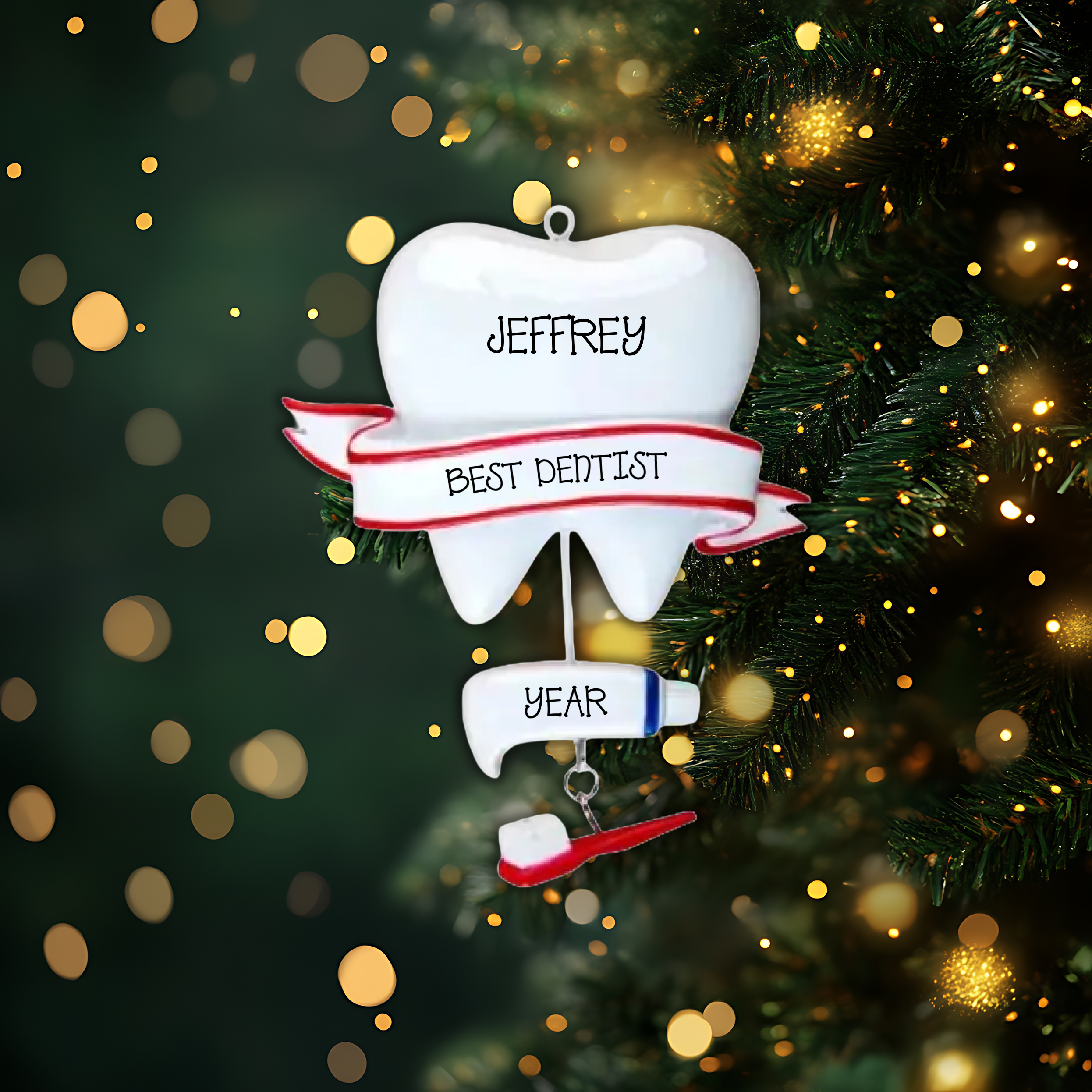 Dentist Personalized Christmas Ornament