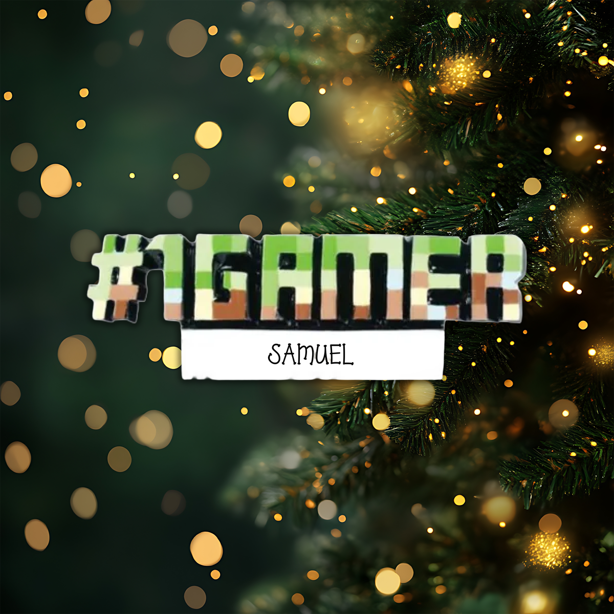 Lego Gamer Personalized Christmas Ornament