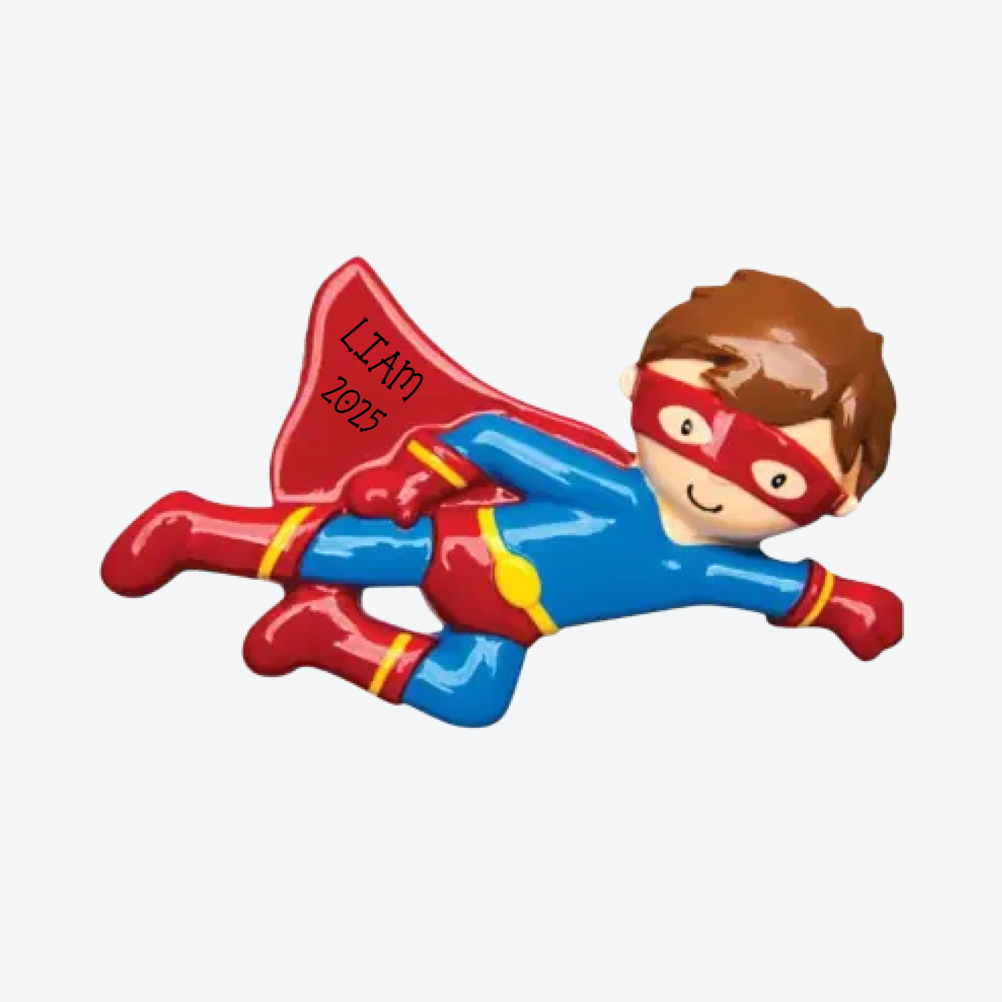 Super Hero Boy Personalized Christmas Ornament