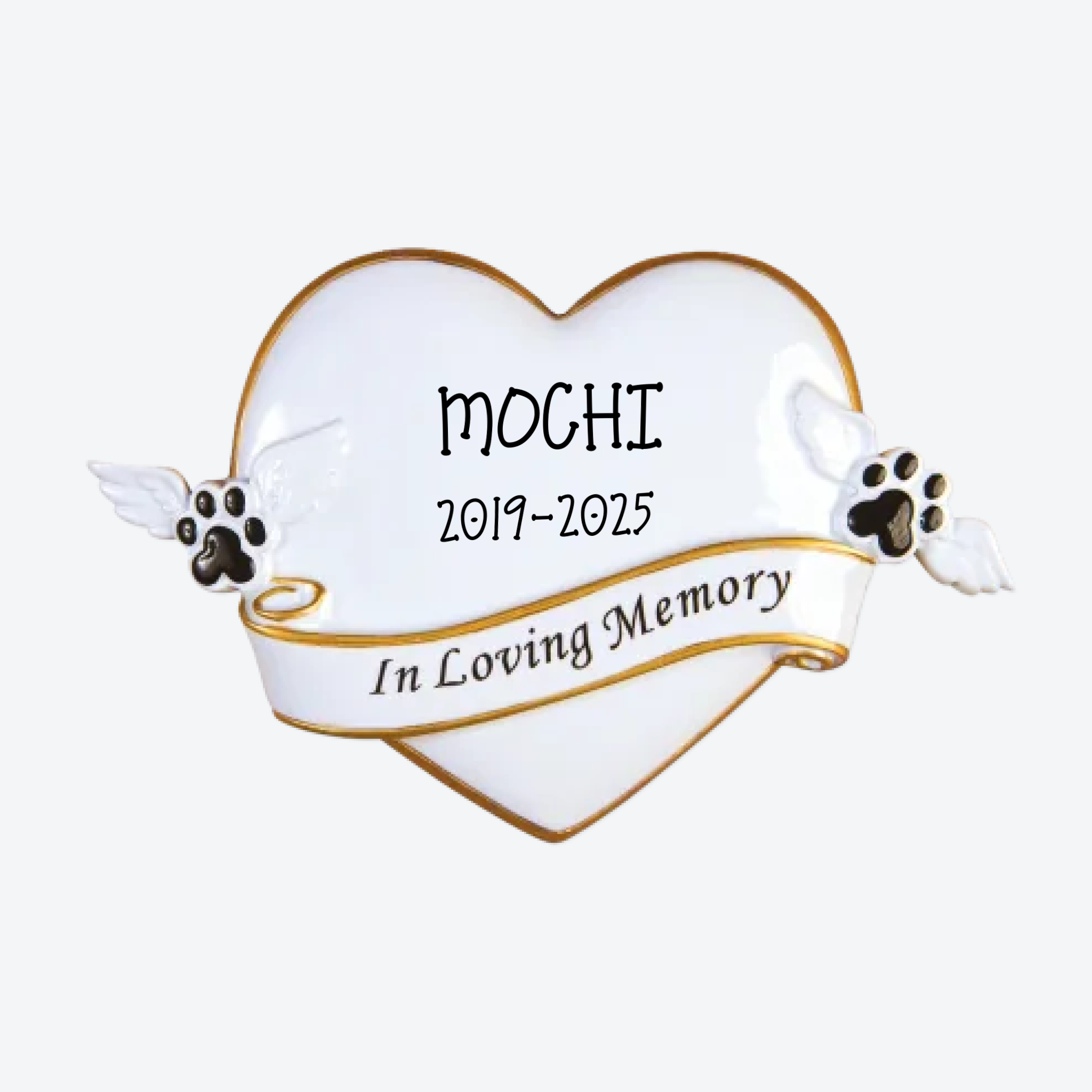 R.I.P Memorial Personalized Christmas Ornament