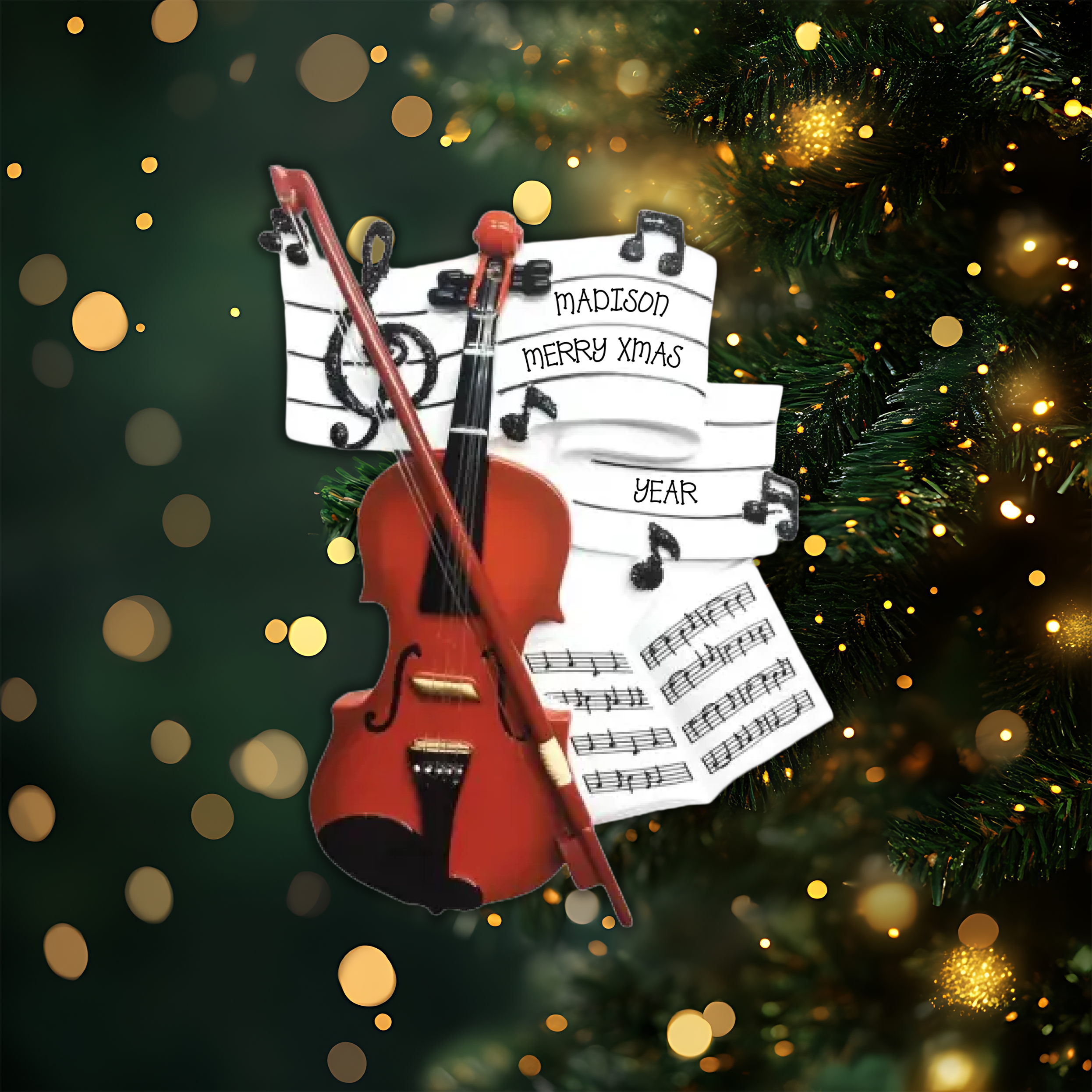 Orchestra Personalized Christmas Ornament