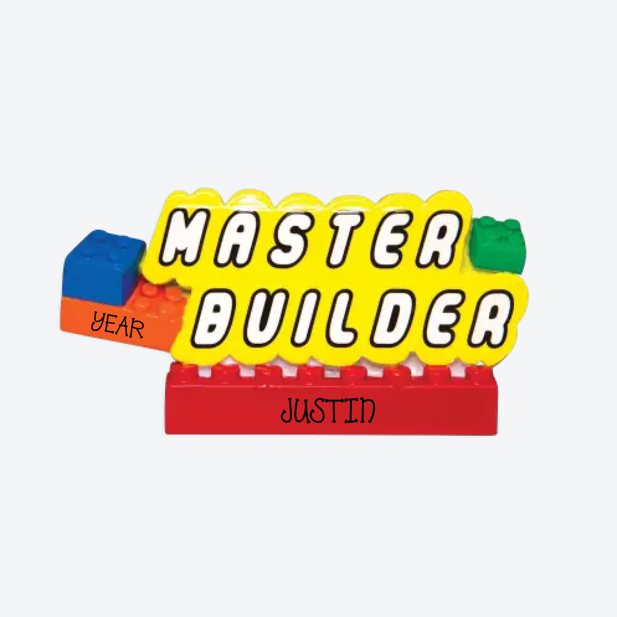 Master Builder Personalized Christmas Ornament