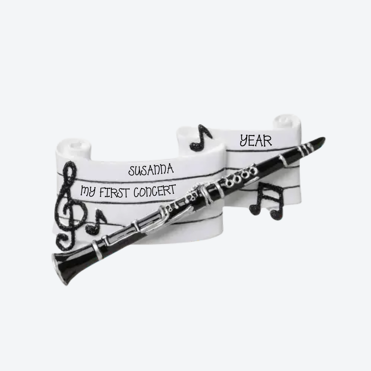 Clarinet Personalized Christmas Ornament