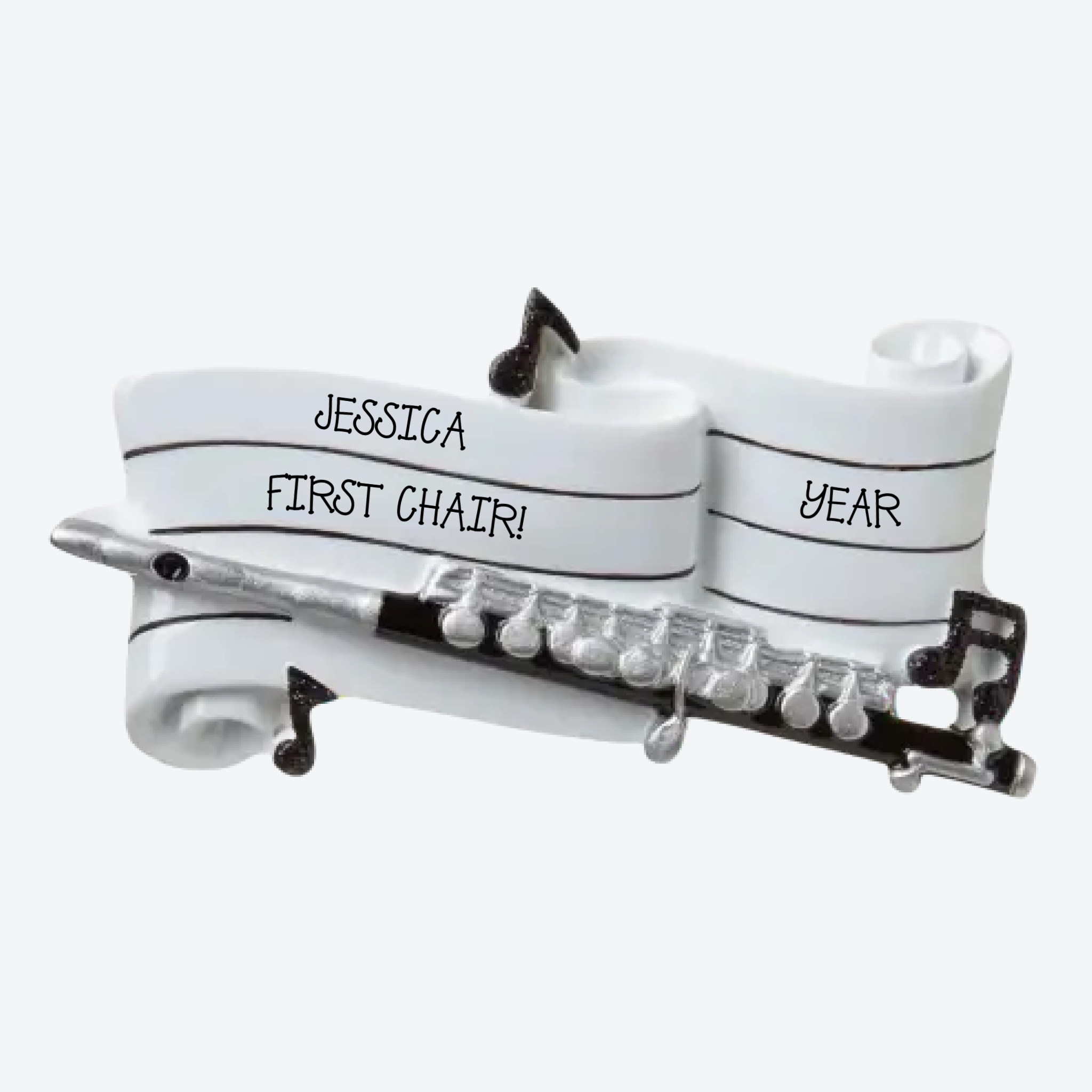 Flute Personalized Christmas Ornament