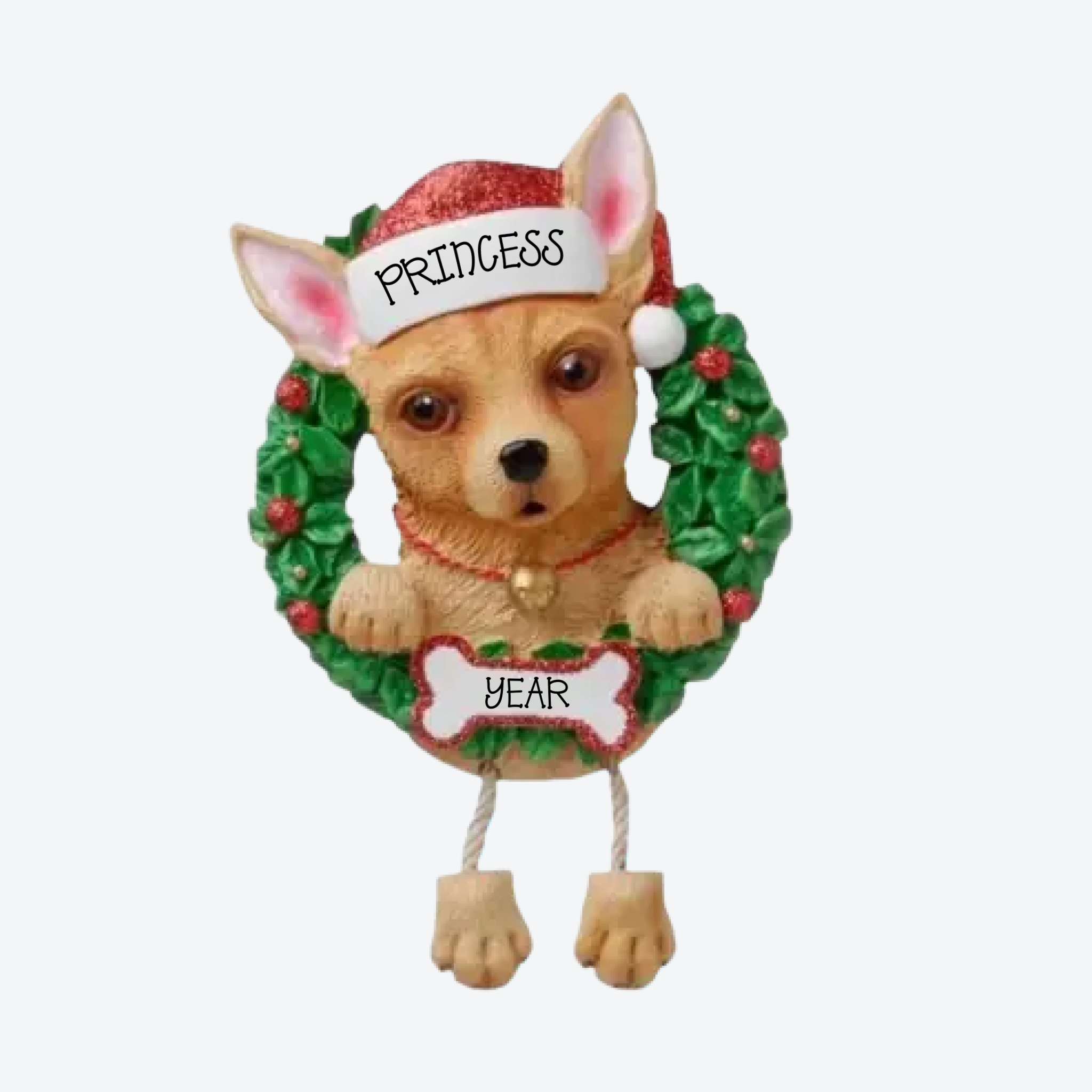 Chihuahua Personalized Christmas Ornament