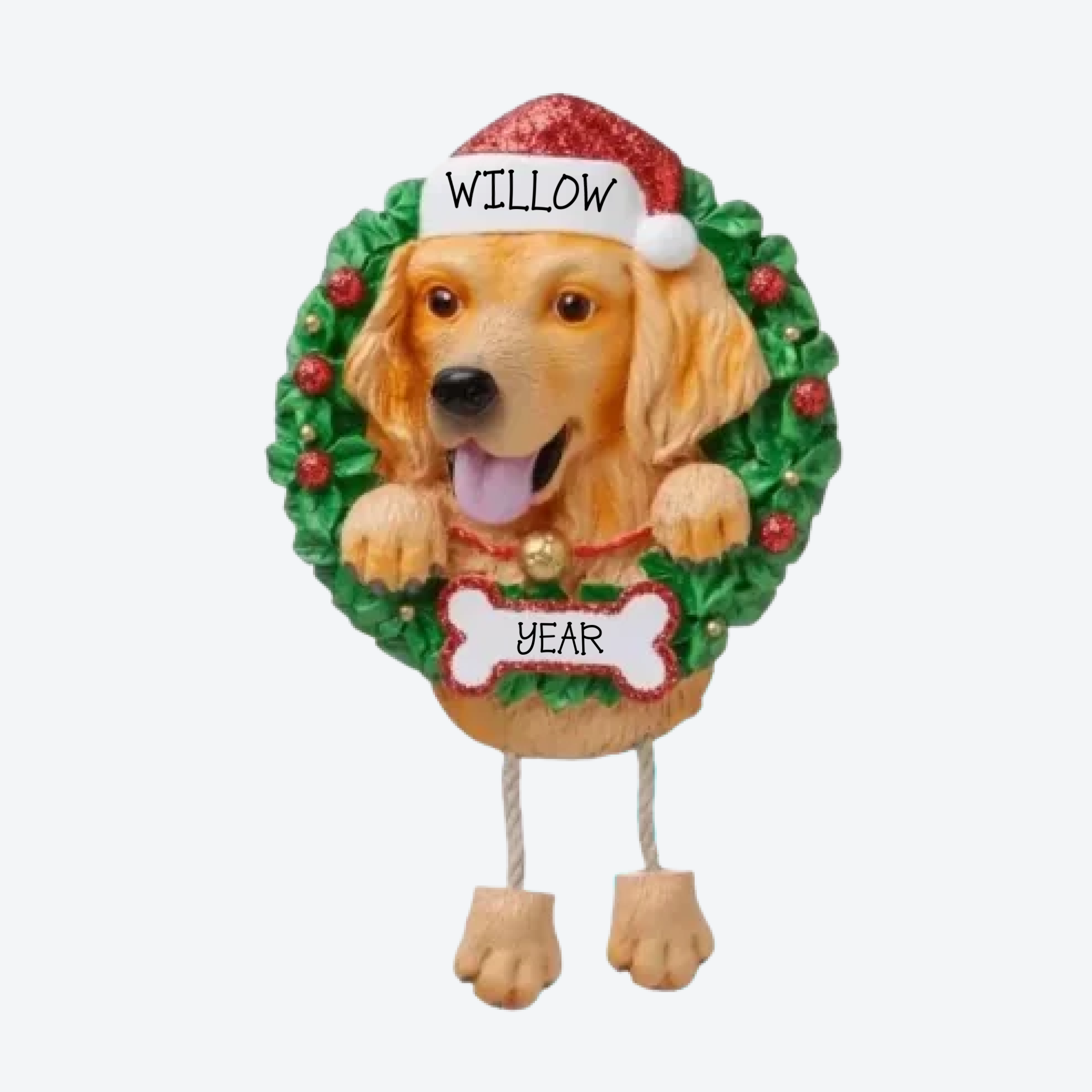 Golden Retriever Personalized Christmas Ornament