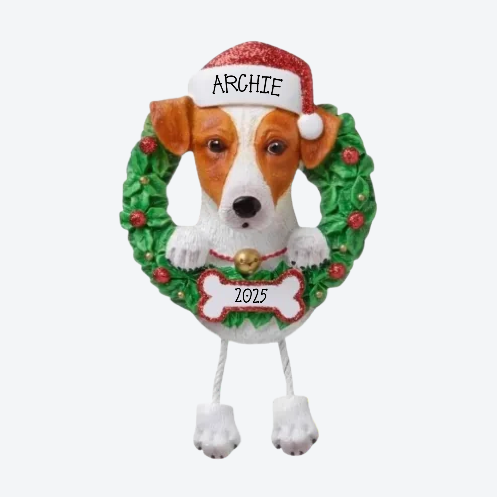 Jack Russell Personalized Christmas Ornament