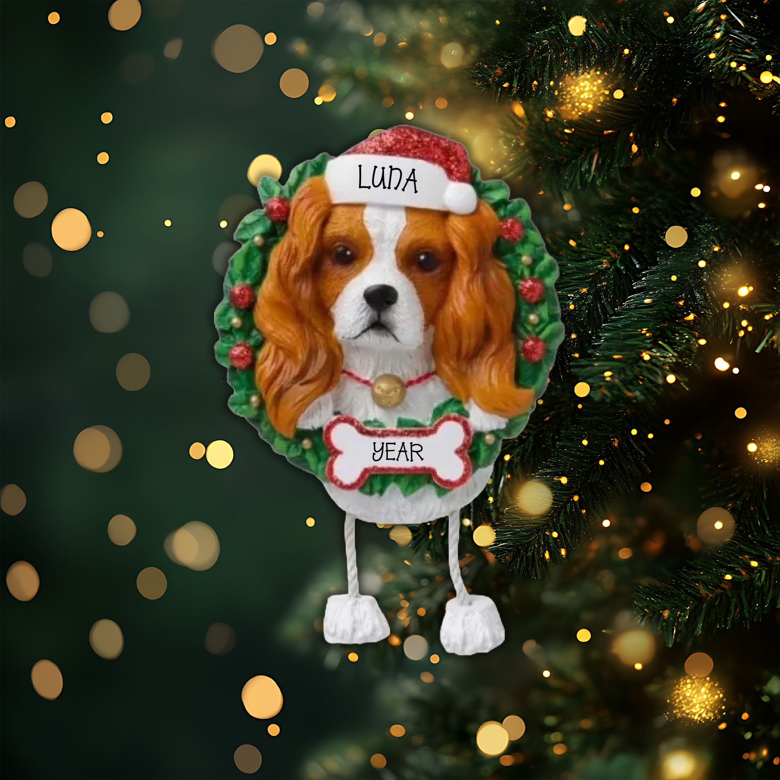 King Charles Personalized Christmas Ornament