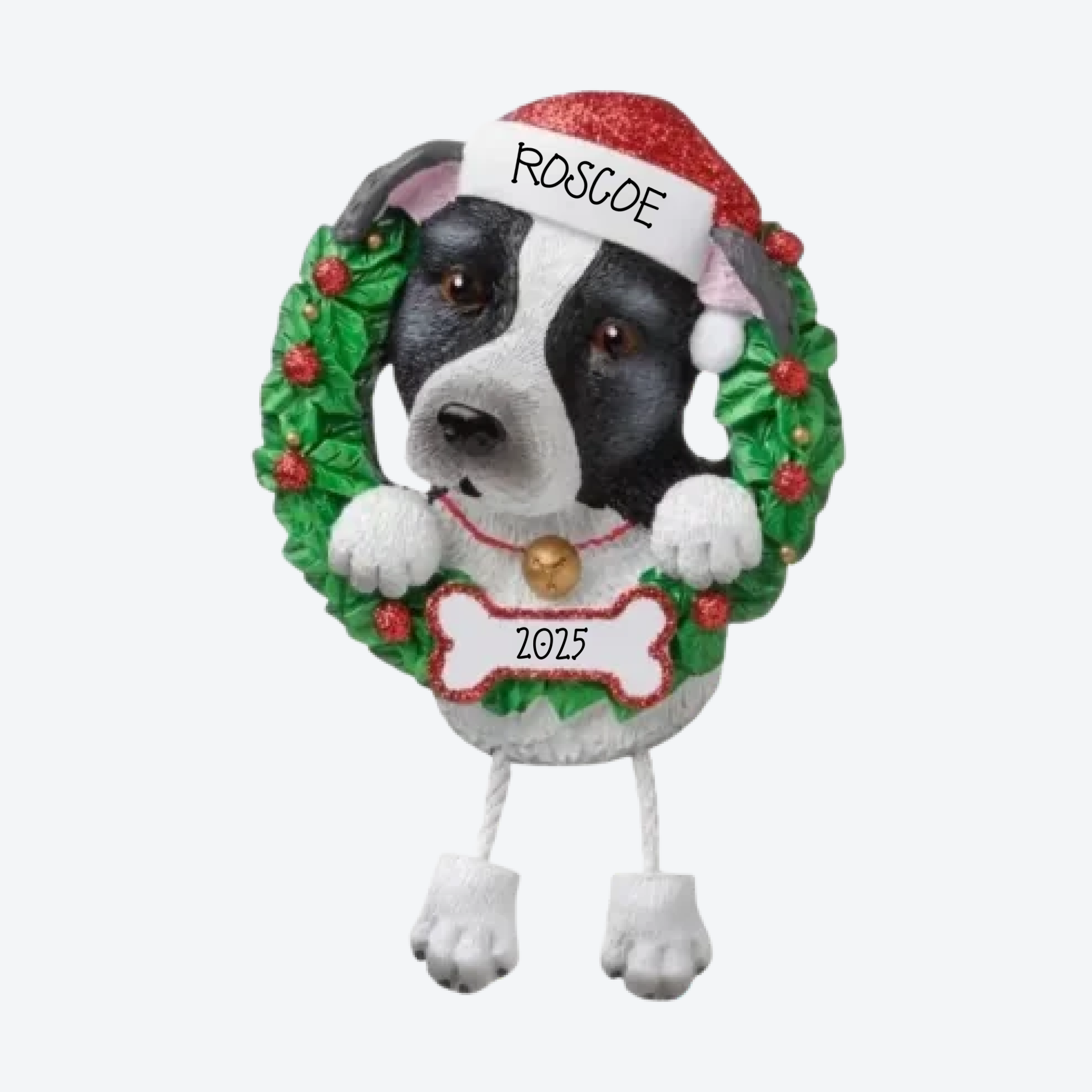 Pit Bull Personalized Christmas Ornament
