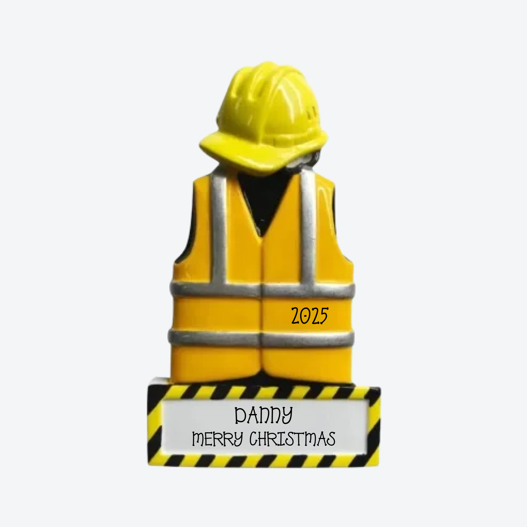 Construction Personalized Christmas Ornament