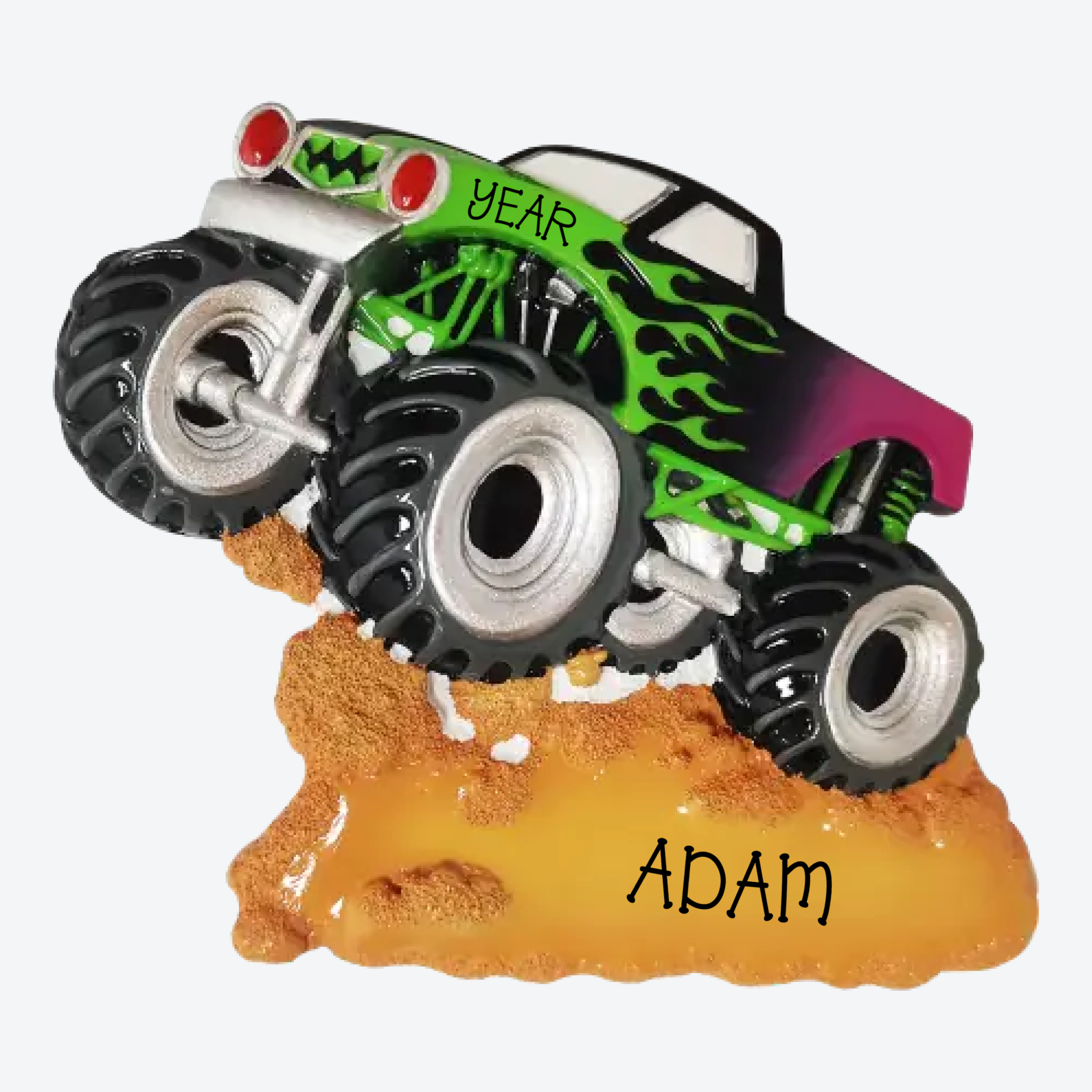 ChildNew Monster Truck Personalized Christmas Ornament