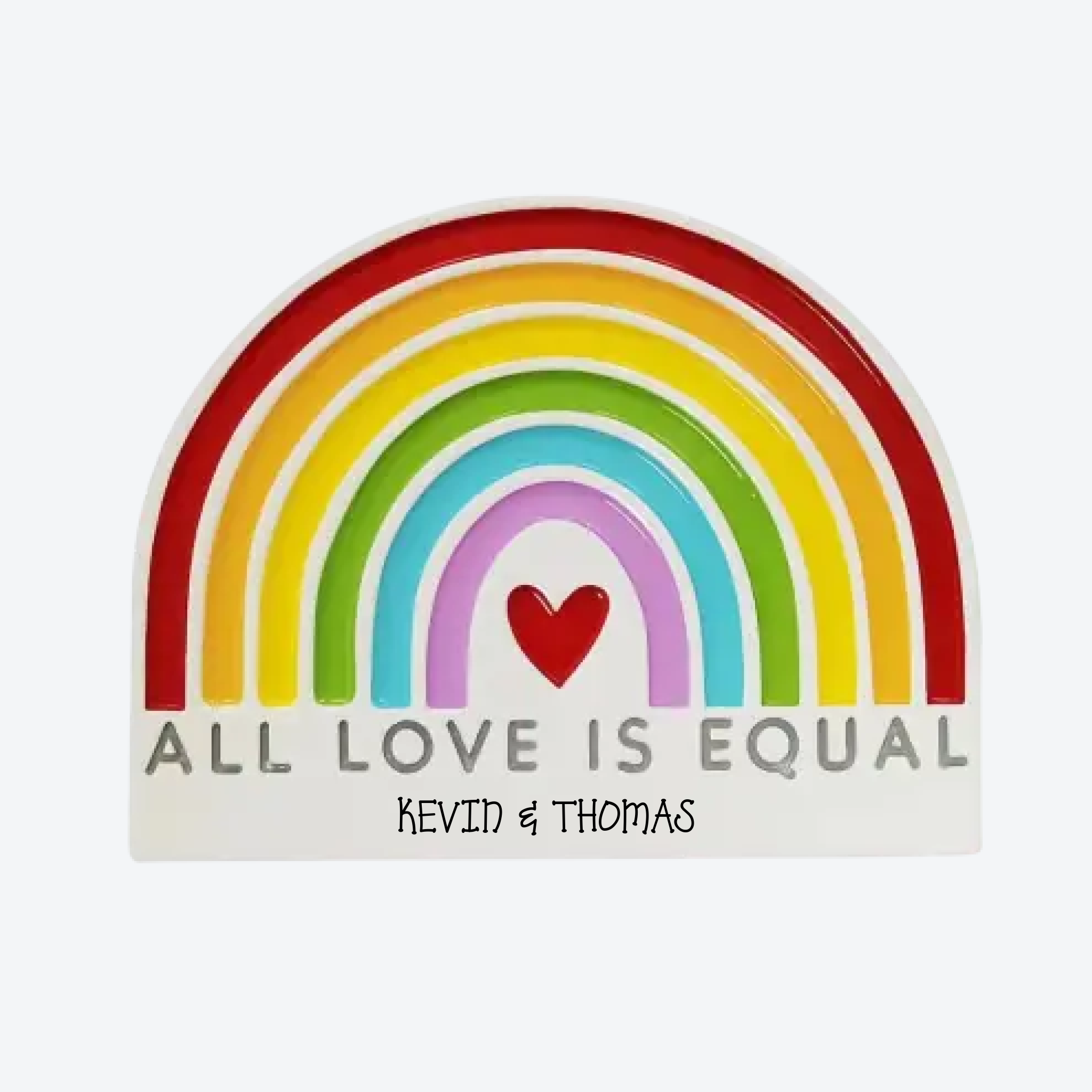 All Love is Equal Personalized Christmas Ornament