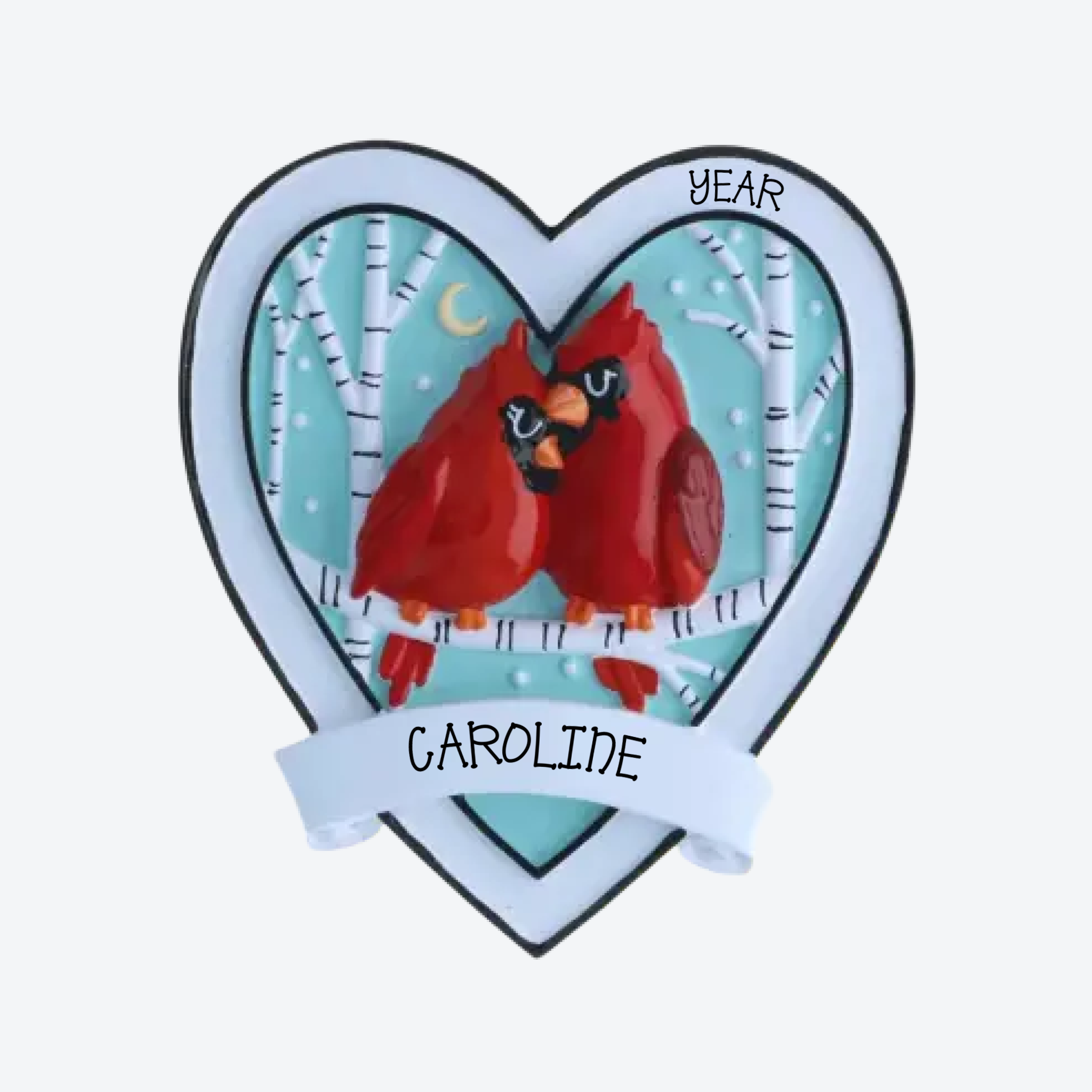 Cardinals Personalized Christmas Ornament