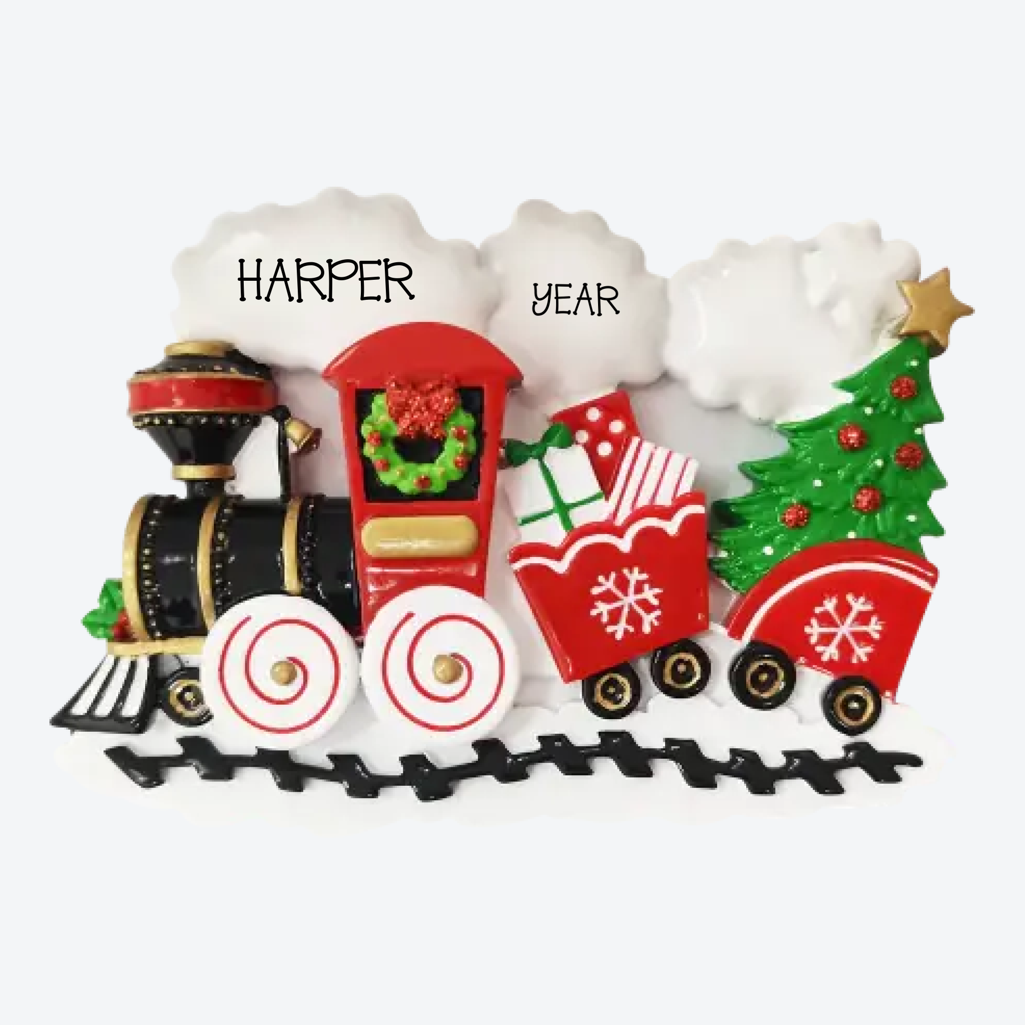 Nostalgic Train Personalized Christmas Ornament