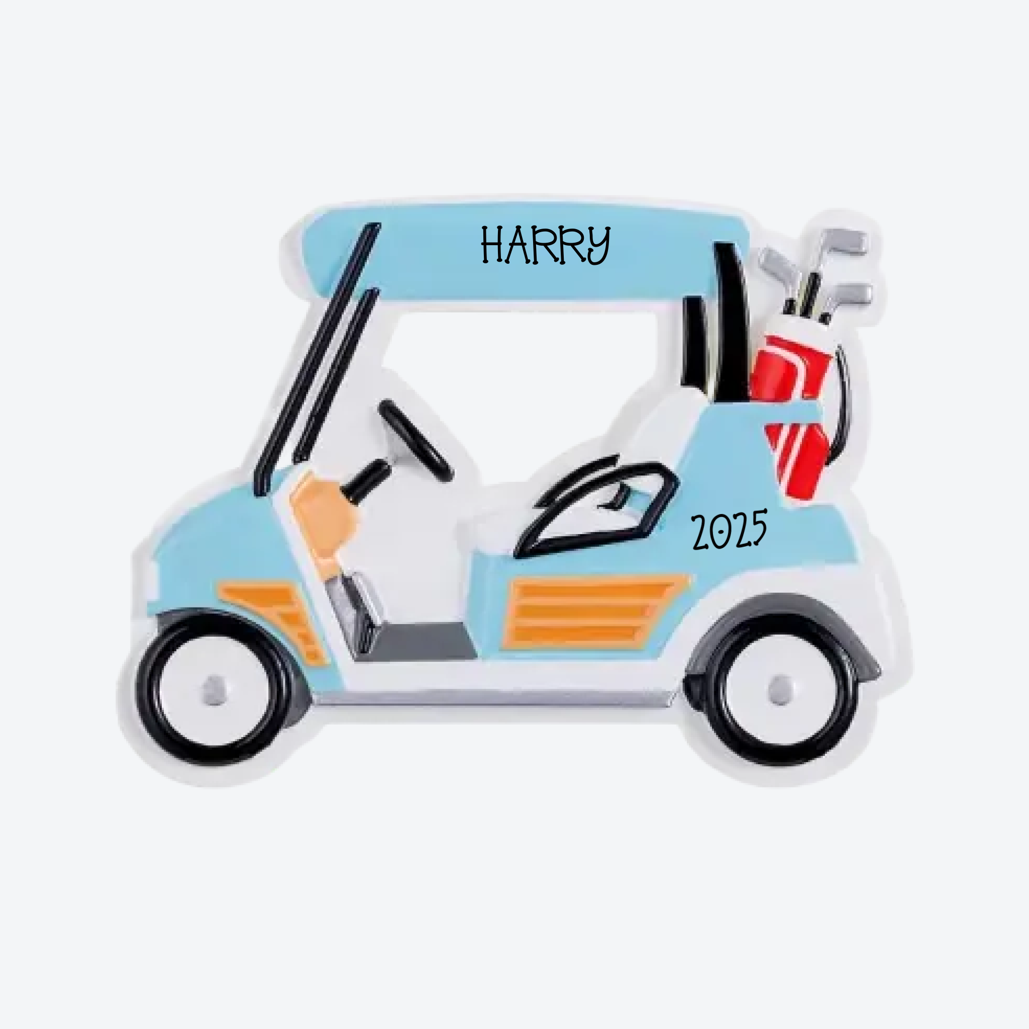 Golf Cart Personalized Christmas Ornament