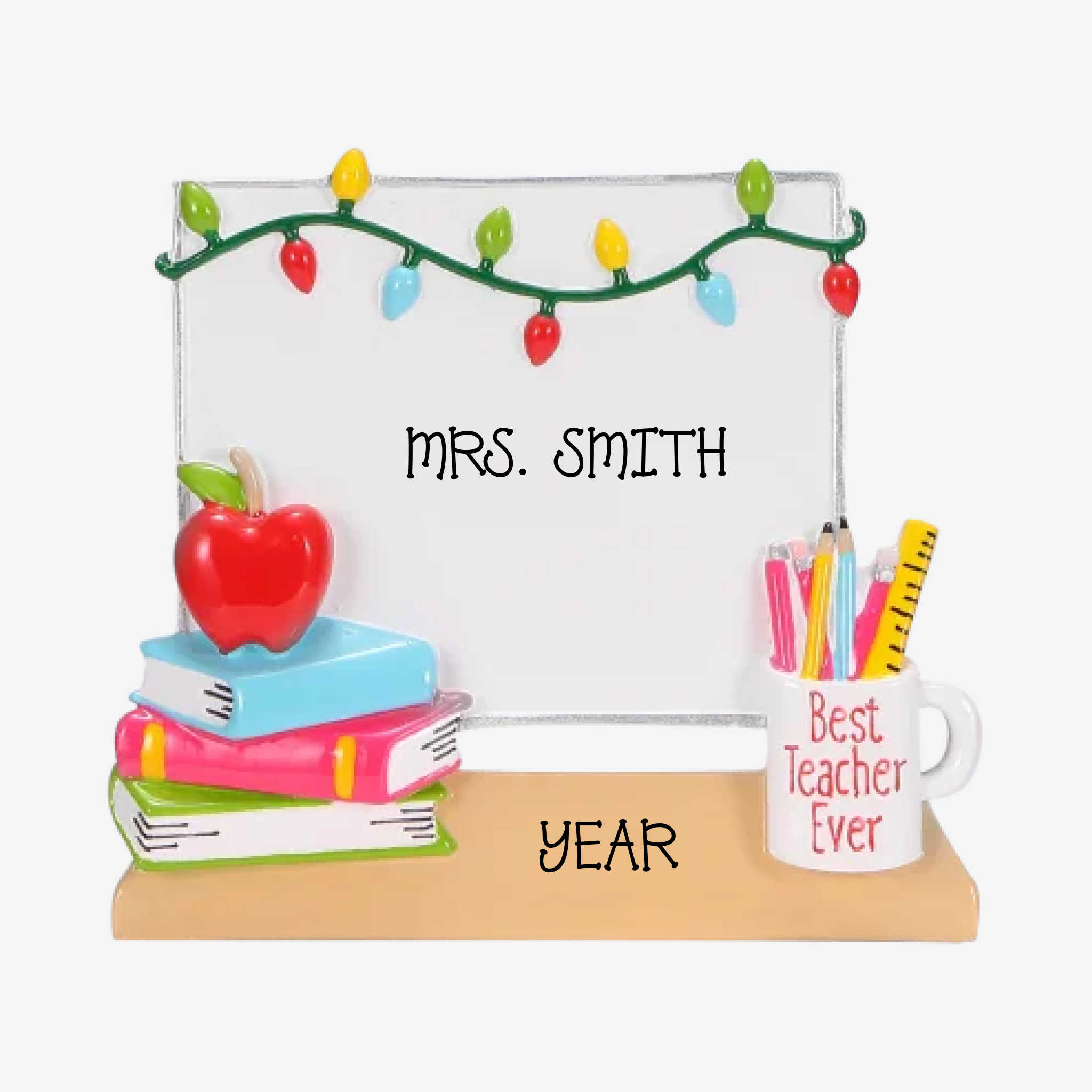 Christmas White Board for Teacher Personalized Christmas Ornament