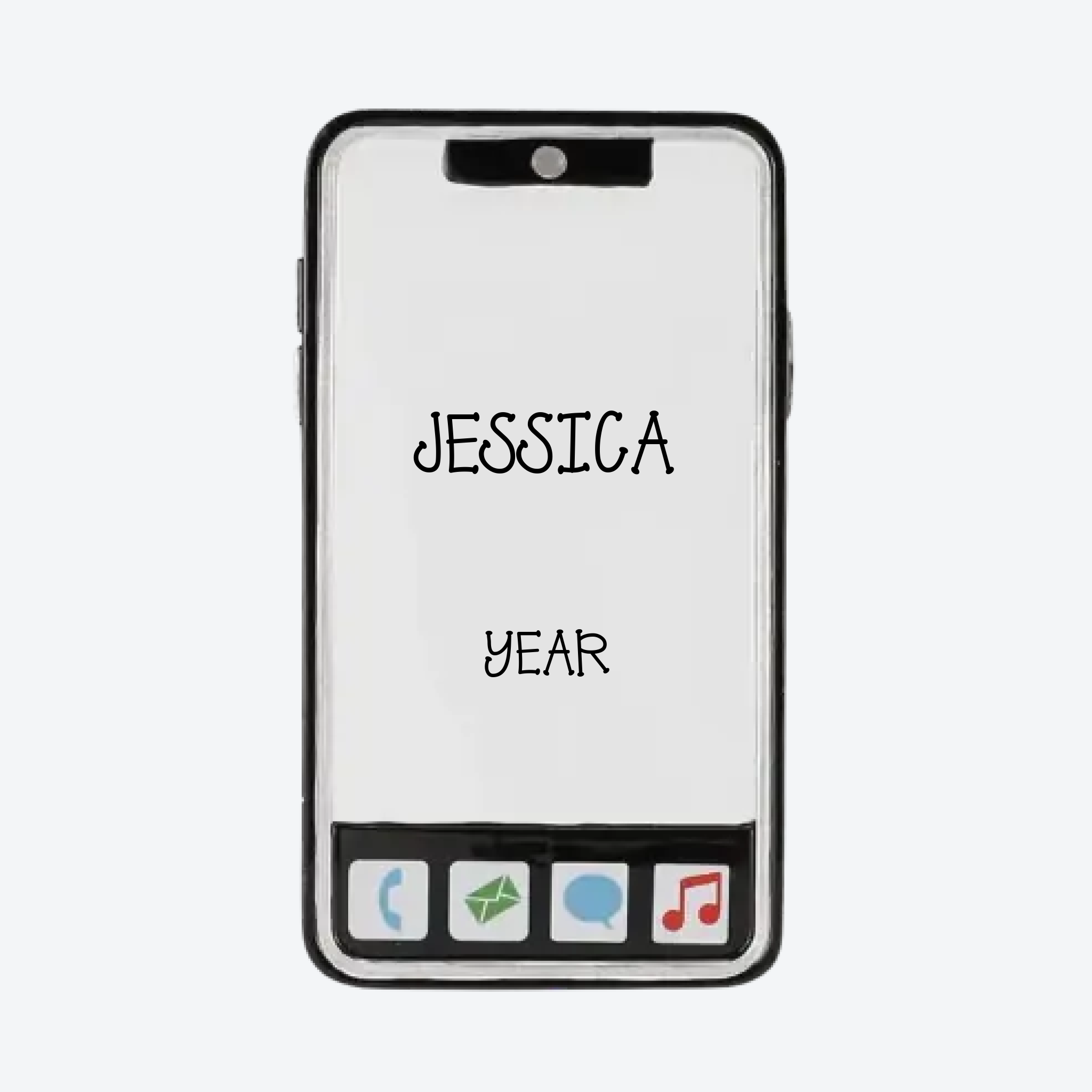Cell Phone Personalized Christmas Ornament