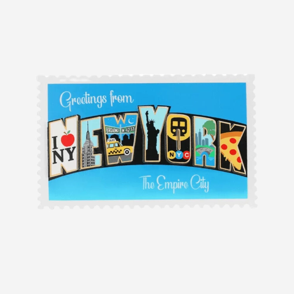NYC Postcard Personalized Christmas Ornament