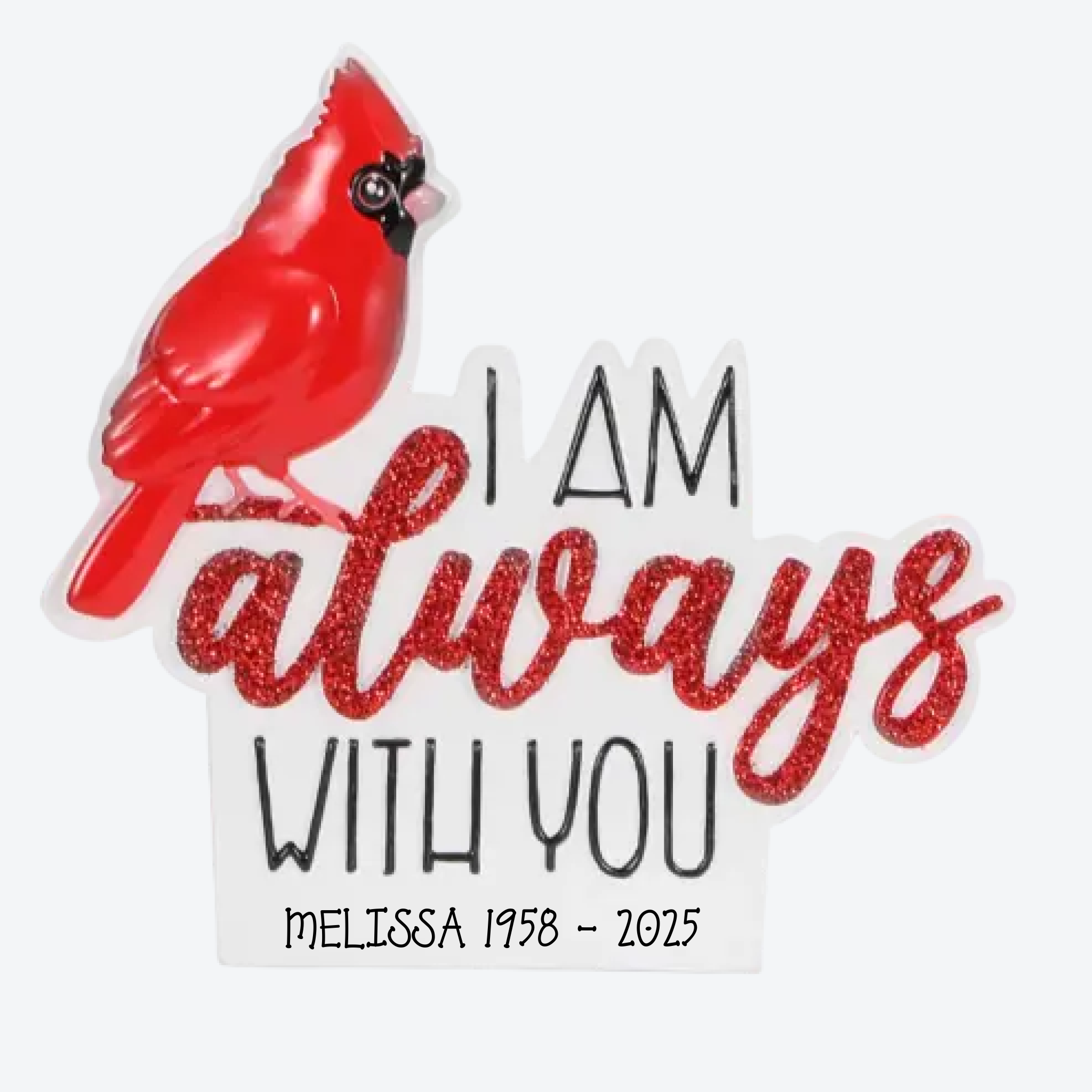 Cardinal Personalized Christmas Ornament