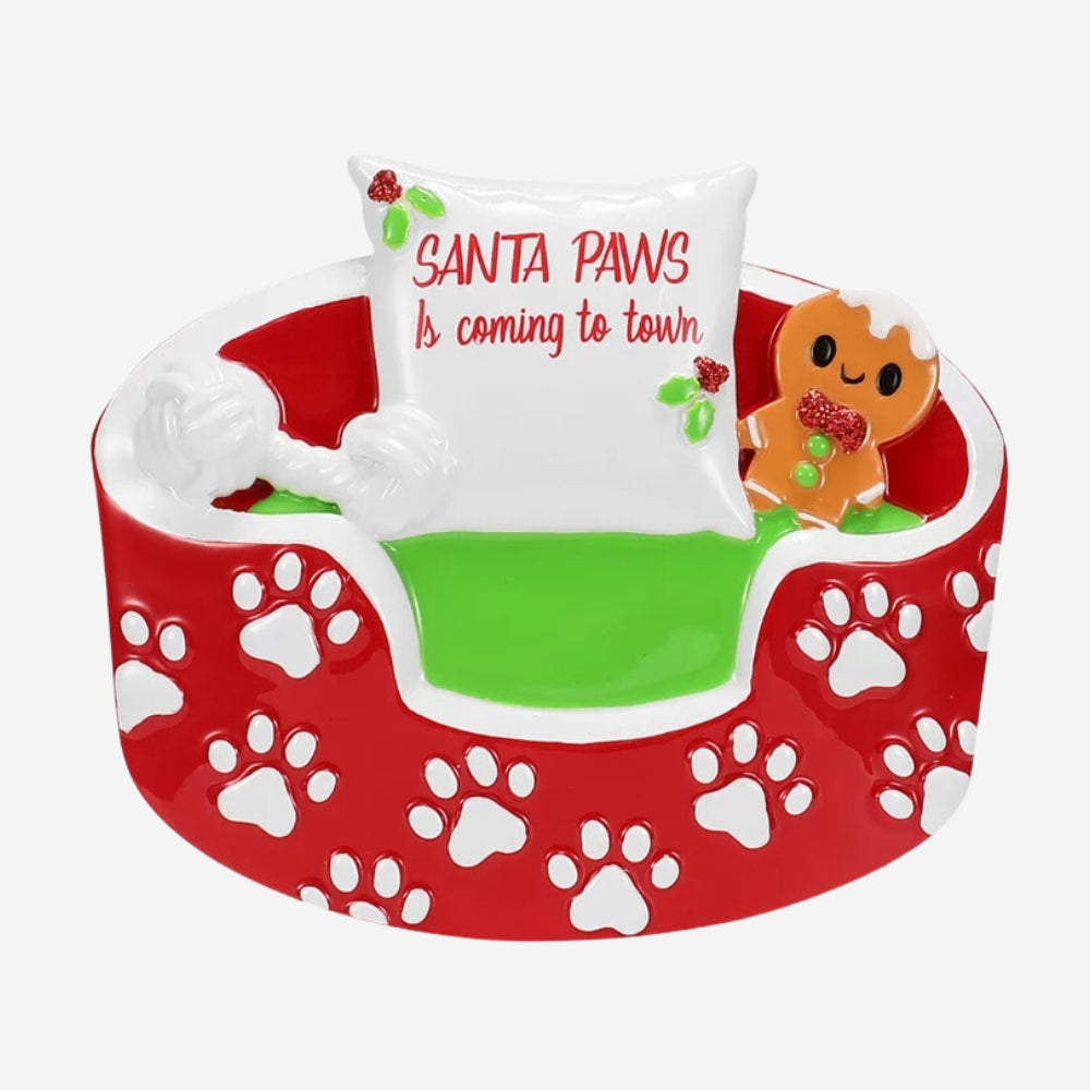 Dog Bed Personalized Christmas Ornament
