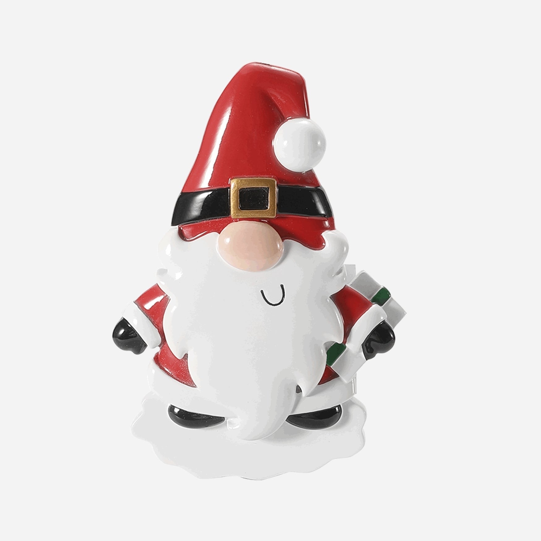 Santa Gnome Personalized Christmas Ornament