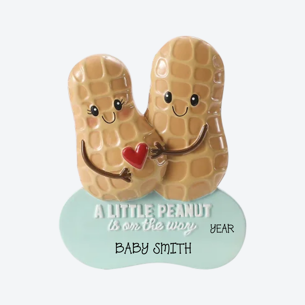 Peanuts Expecting Personalized Christmas Ornament
