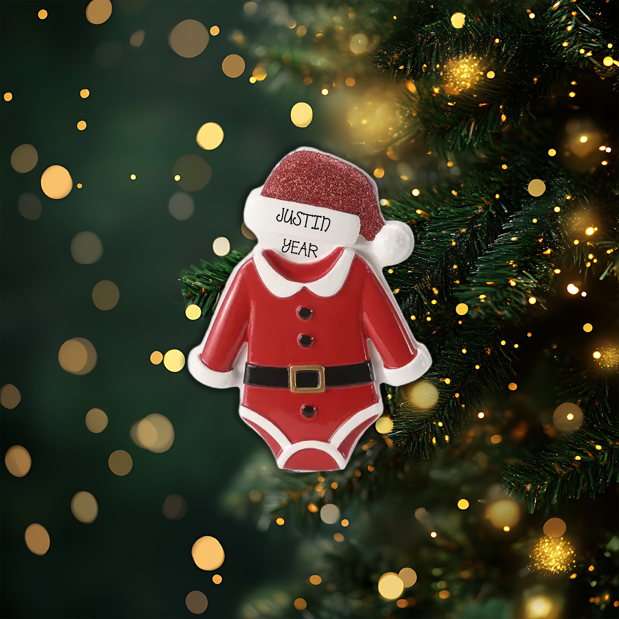 Christmas Onesies Personalized Christmas Ornament