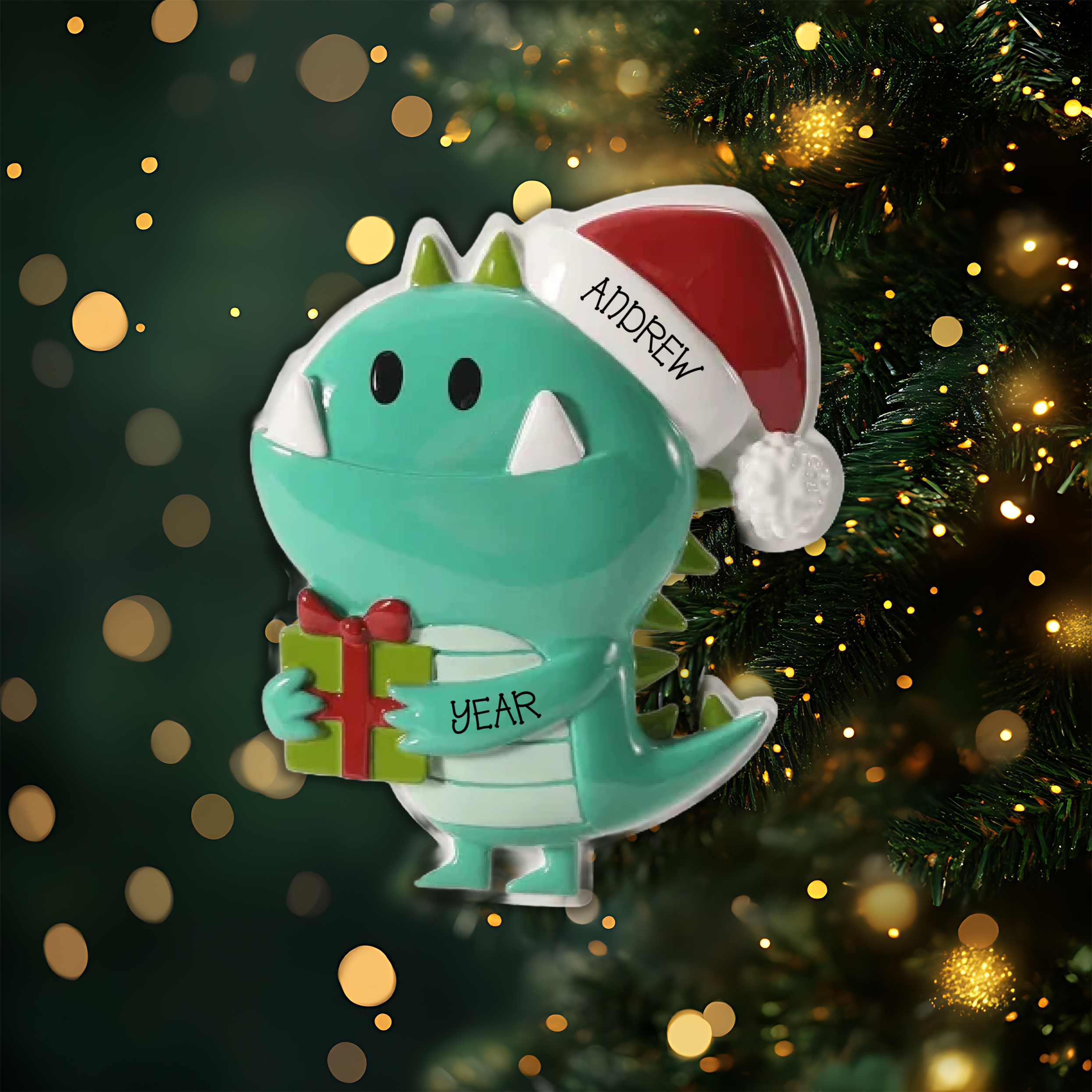 Monster Personalized Christmas Ornament