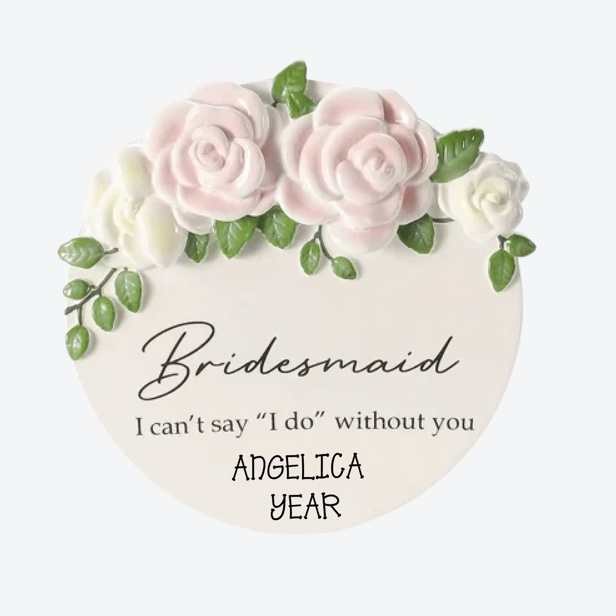 Bridesmaid Personalized Christmas Ornament