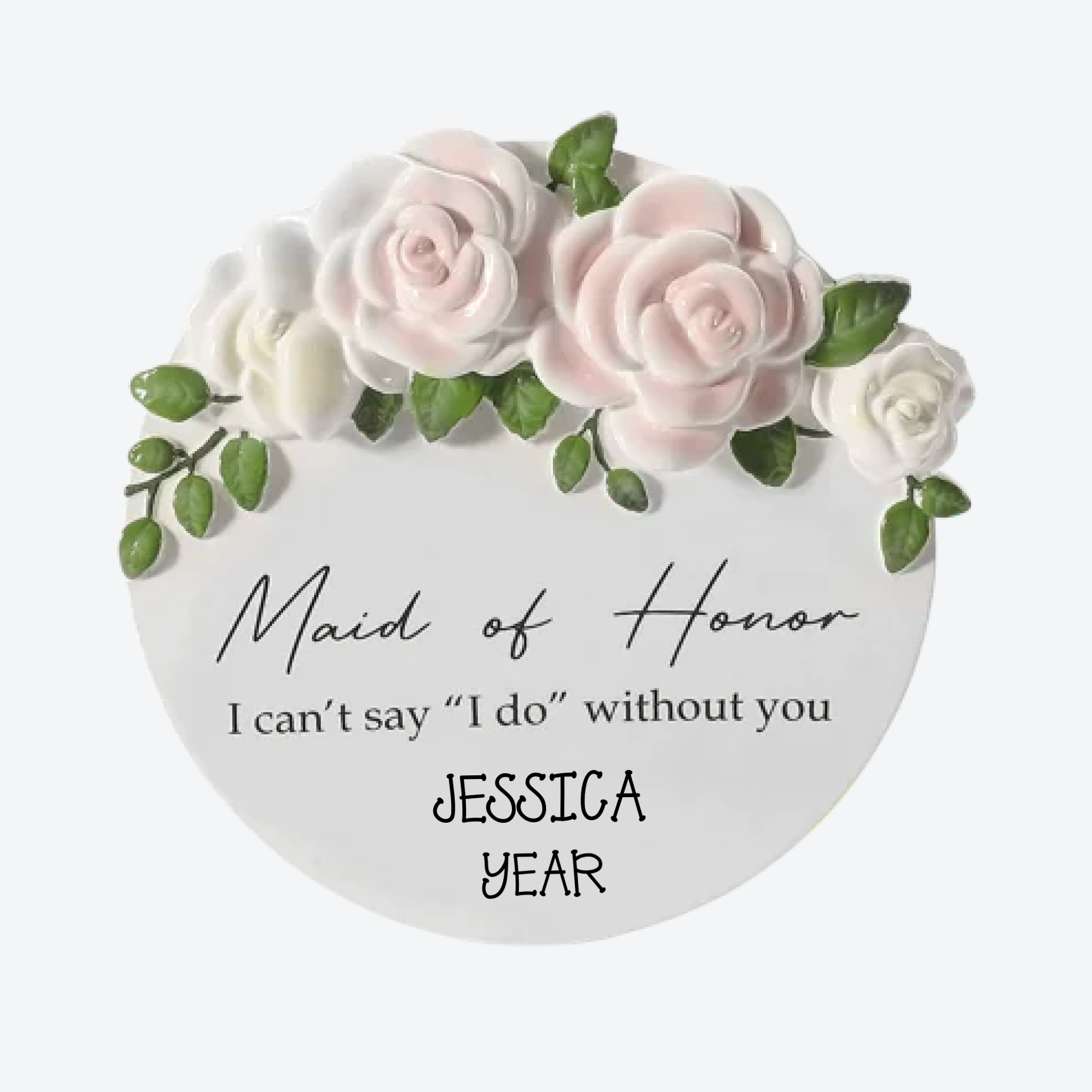 Maid of Honor Personalized Christmas Ornament