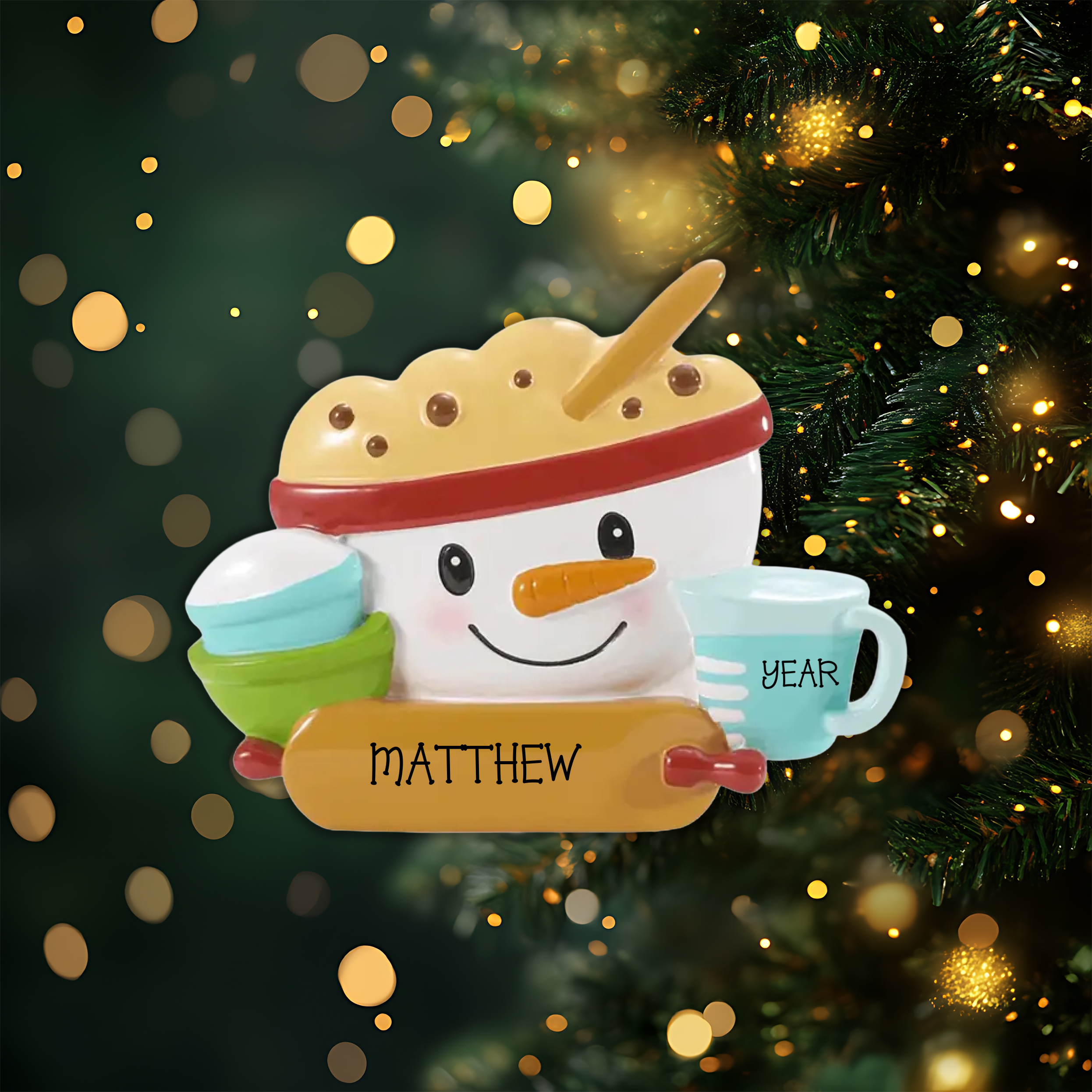 Measuring Cups Personalized Christmas Ornament