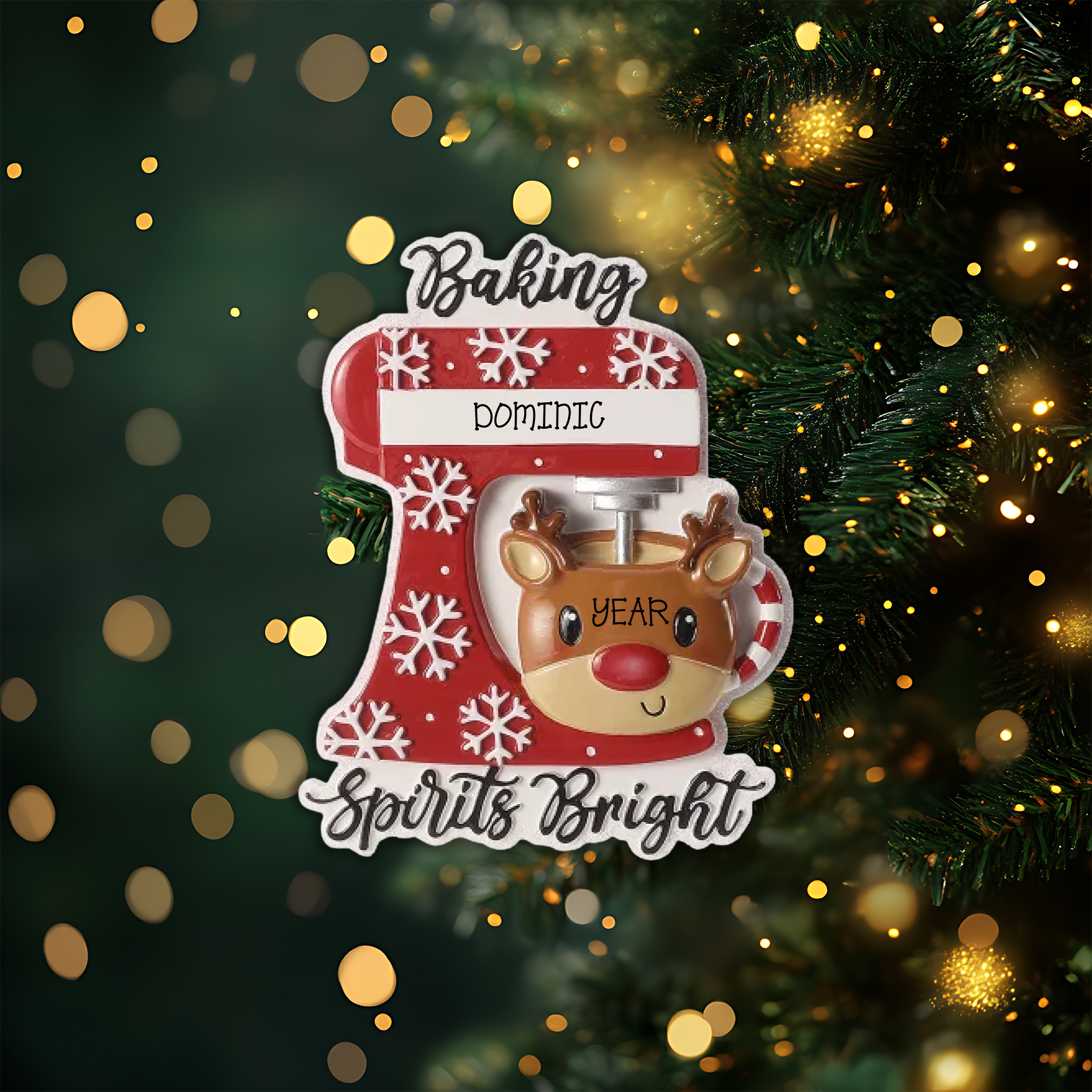 Christmas Mixer Personalized Christmas Ornament