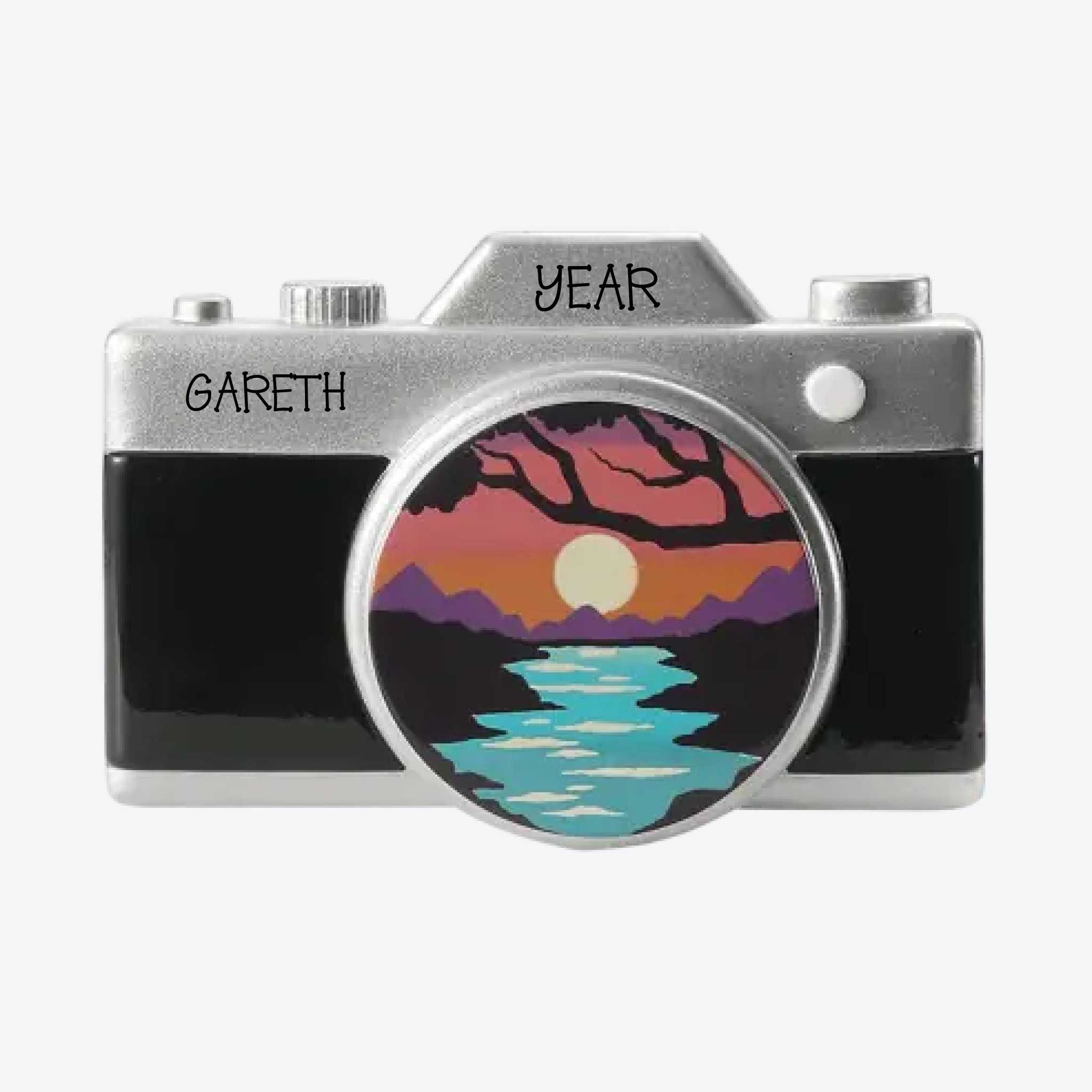 Camera Personalized Christmas Ornament